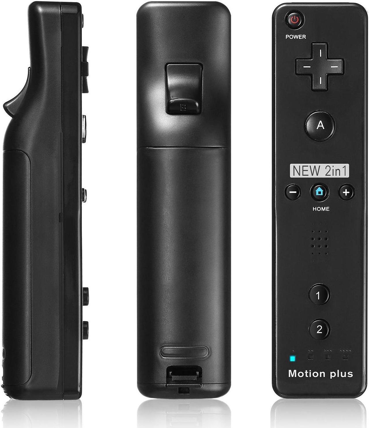 Alt view image 3 of 7 - Motion Plus Remote Controller for Nintendo Wii / Wii U Console Video Games, Black