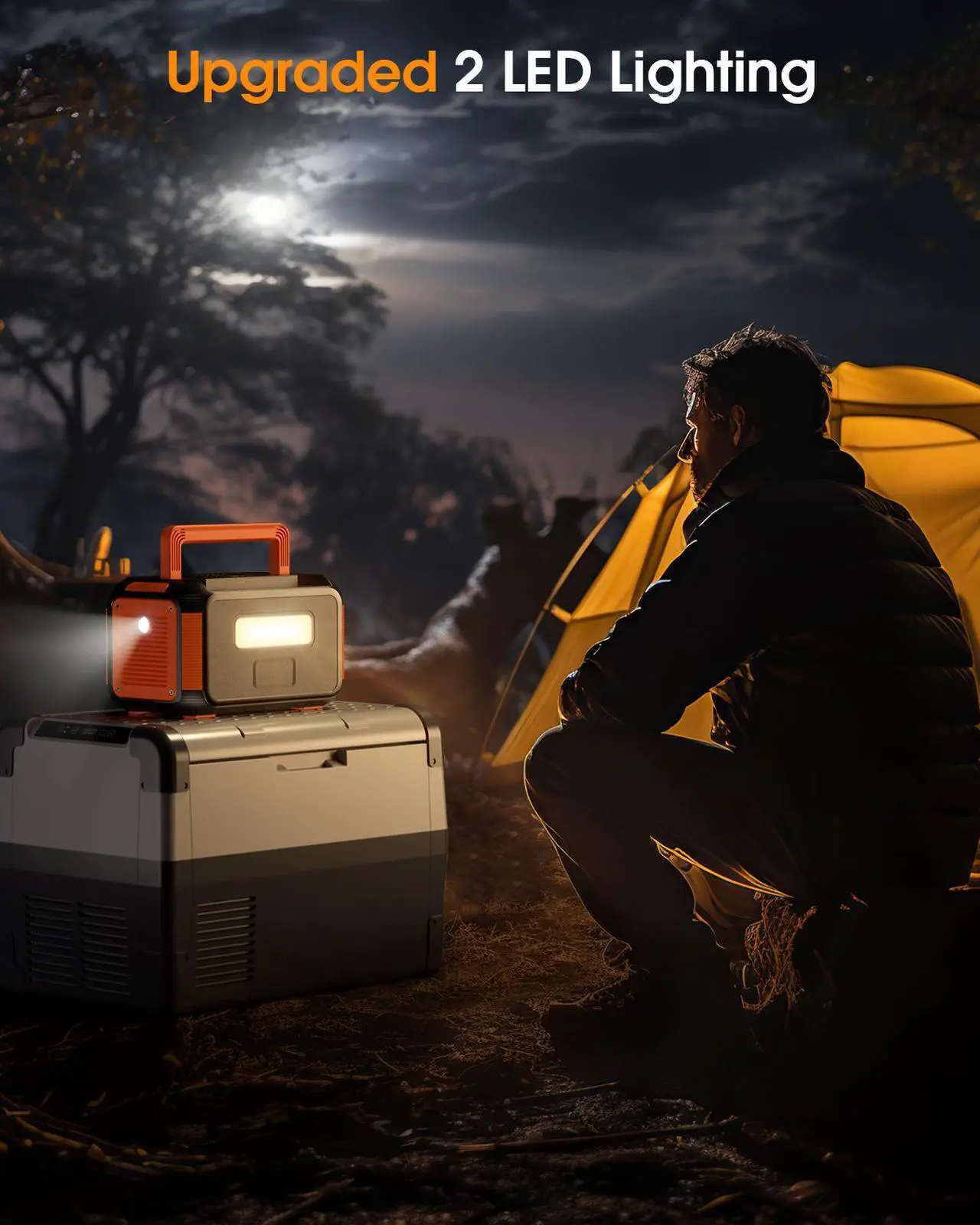 Alt view image 3 of 7 - EBL Portable Power Station 300W(Peak 600W), 269.36Wh Lithium Battery Camping Solar Generator for Outdoor and Indoor Emergency Use