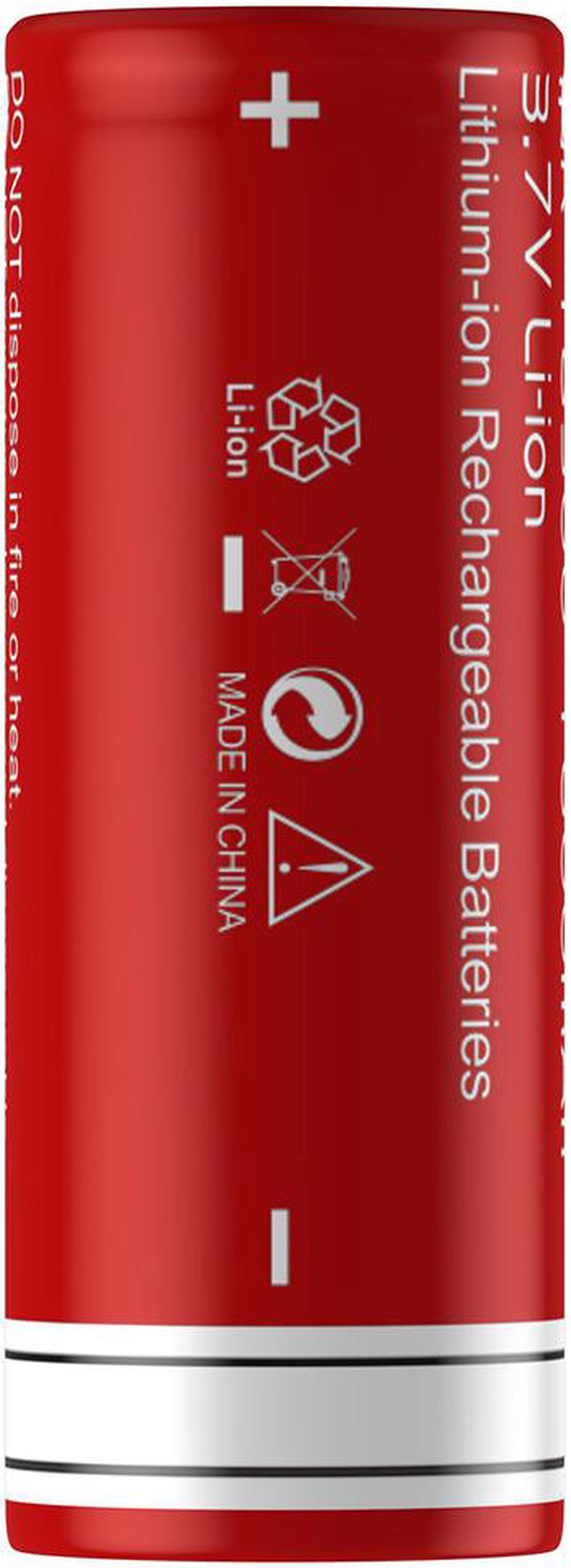 Alt view image 3 of 7 - EBL 18500 Li-ion Batteries, 4 Pack 3.7V 1600mAh Rechargeable Battery with Smart Charger