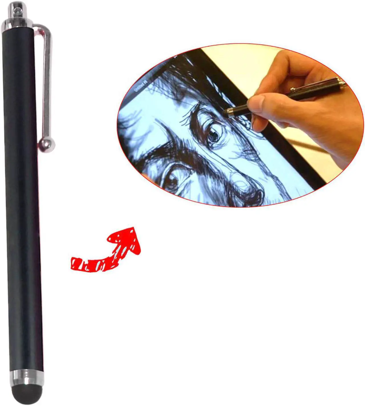 Alt view image 6 of 7 - Stylus Pen, 10-Pieces Colorful Universal Touch screen Pen for iPhone iPad ipod Touch Samsung Galaxy Nexus LG HTC Smartphones Tablets