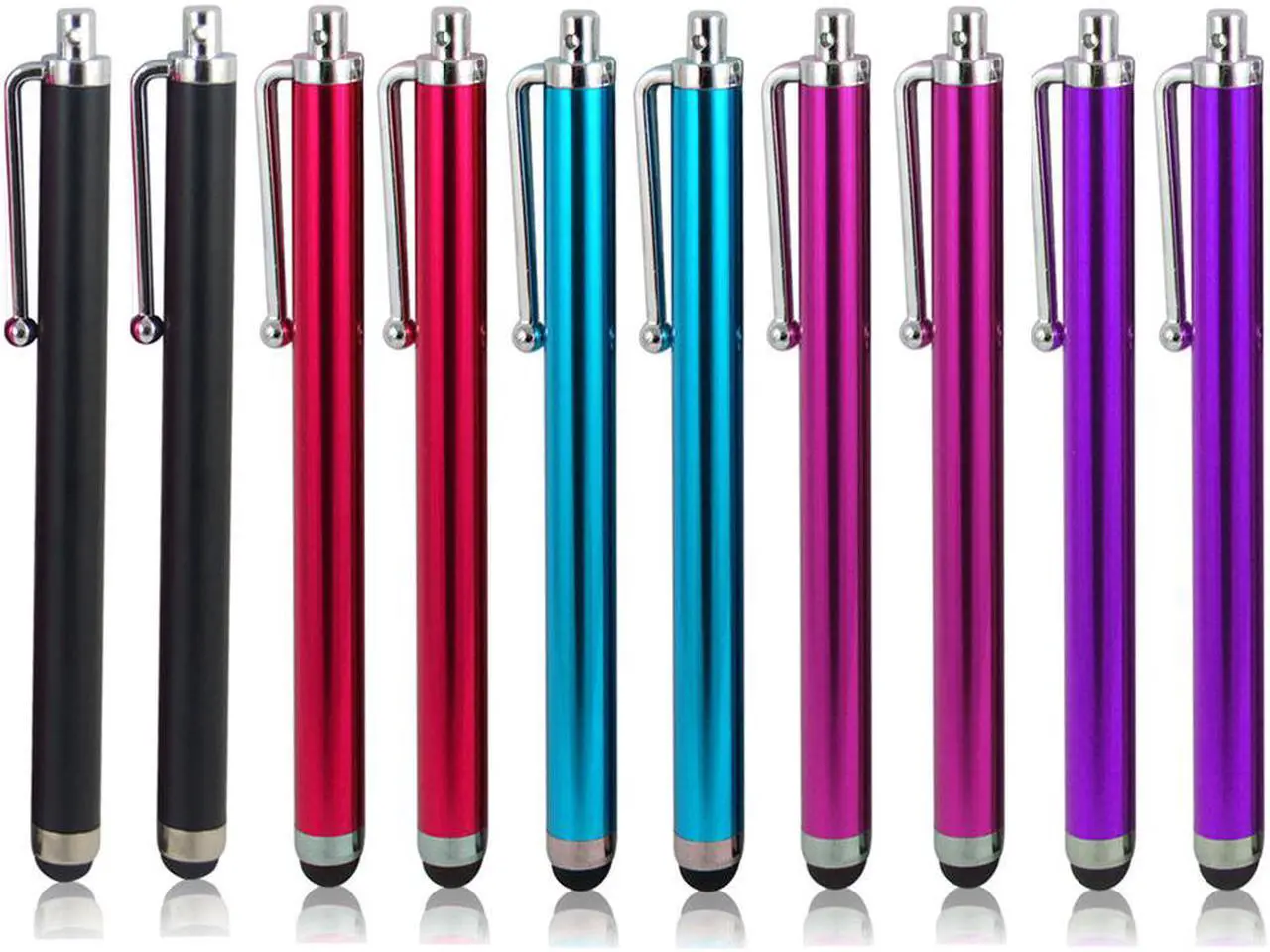 Main image of Stylus Pen, 10-Pieces Colorful Universal Touch screen Pen for iPhone iPad ipod Touch Samsung Galaxy Nexus LG HTC Smartphones Tablets