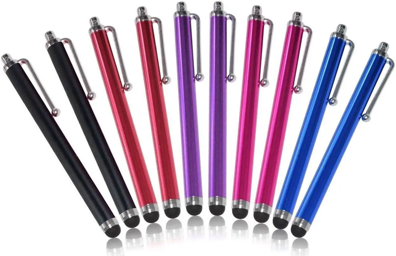 Alt view image 2 of 7 - Stylus Pen, 10-Pieces Colorful Universal Touch screen Pen for iPhone iPad ipod Touch Samsung Galaxy Nexus LG HTC Smartphones Tablets