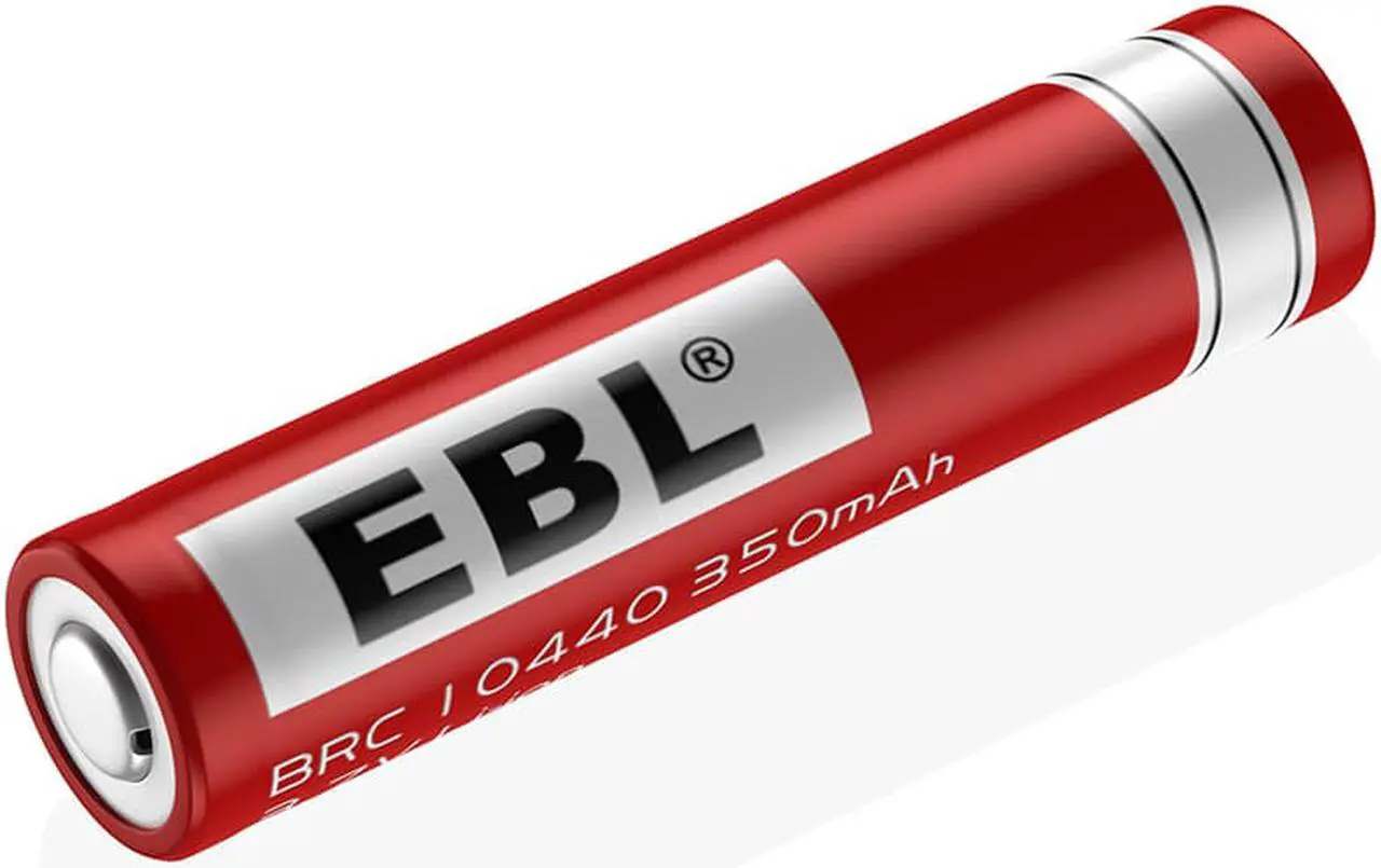 Alt view image 7 of 7 - EBL 4 Pack 10440 Battery 3.7v 350mAh Li-ion Rechargeable Batteries