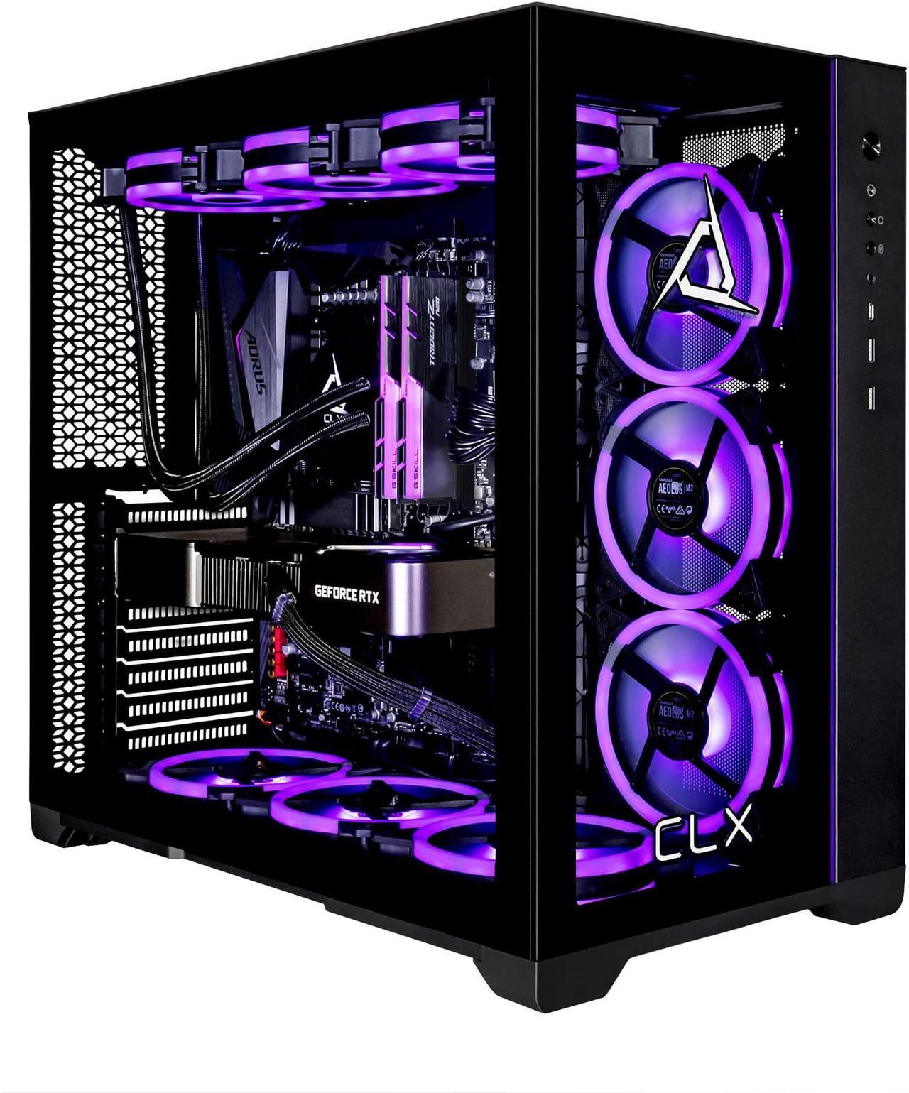 CLX SET Gaming Desktop - AMD Ryzen 7  7800X3D 4.2GHz 8-Core Processor, 32GB DDR5 Memory, GeForce RTX 4080 SUPER 16GB GDDR6X Graphics 2TB NVMe M.2 SSD, 6TB HDD, WiFi, Win 11 Home 64-bit