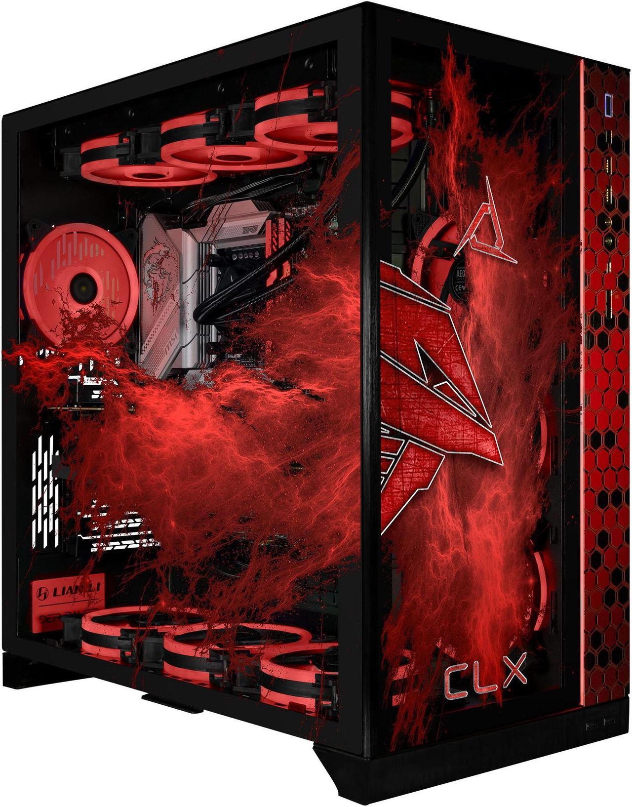 CLX RA Gaming Desktop - Intel Core i9 13900KF 3GHz 24-Core Processor, 32GB DDR5 Memory, GeForce RTX 4090 24GB GDDR6X Graphics 1TB NVMe M.2 SSD, 4TB HDD, WiFi, Win 11 Home 64-bit