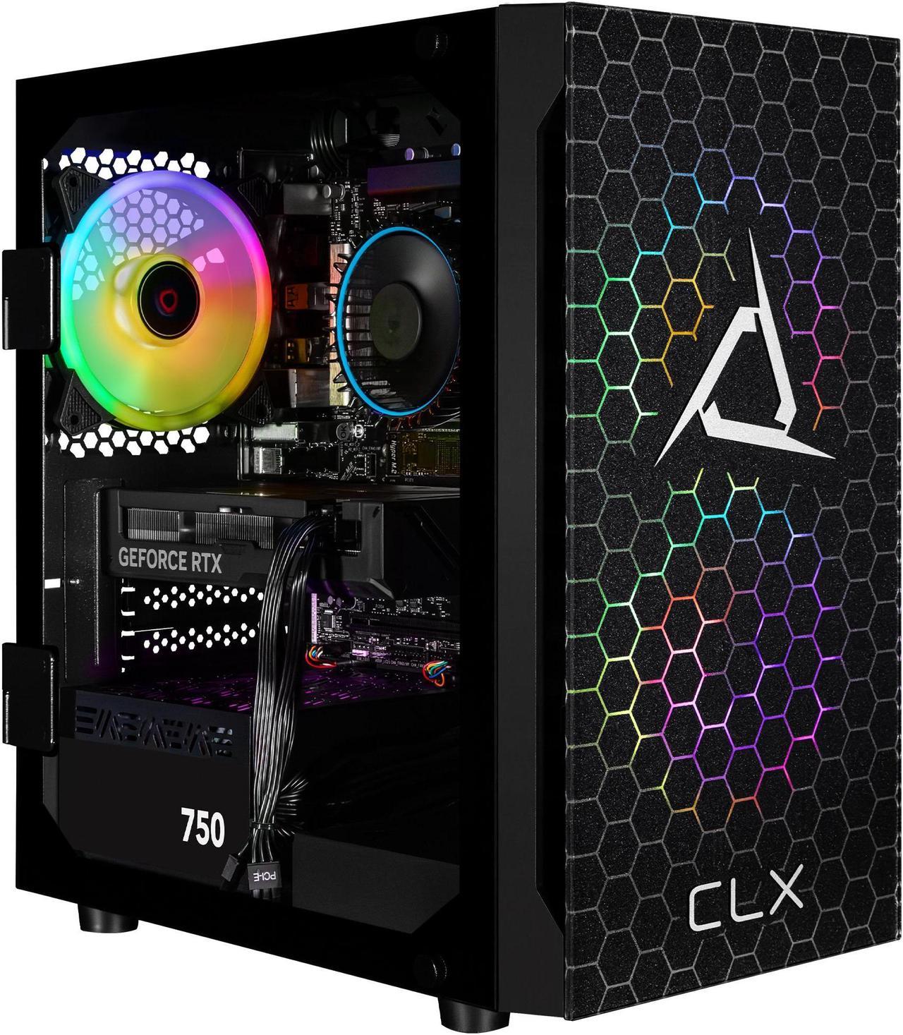 CLX SET Gaming Desktop - Intel Core i7 12700F 2.1GHz 12-Core Processor, 16GB DDR4 3600 Memory, GeForce RTX 4060 Ti 16GB GDDR6 Graphics, 2TB NVMe M.2 SSD, WiFi, Windows 11 Home