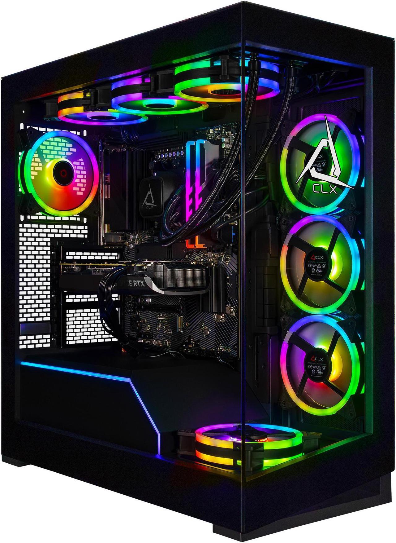 CLX Horus Gaming Desktop - AMD Ryzen 7 9800X3D 4.7GHz 8-Core Processor, 64GB DDR5 Memory, GeForce RTX 4080 SUPER 16GB GDDR6X Graphics, 2TB NVMe M.2 SSD, 4TB HDD, WiFi, Win 11 Home 64-bit