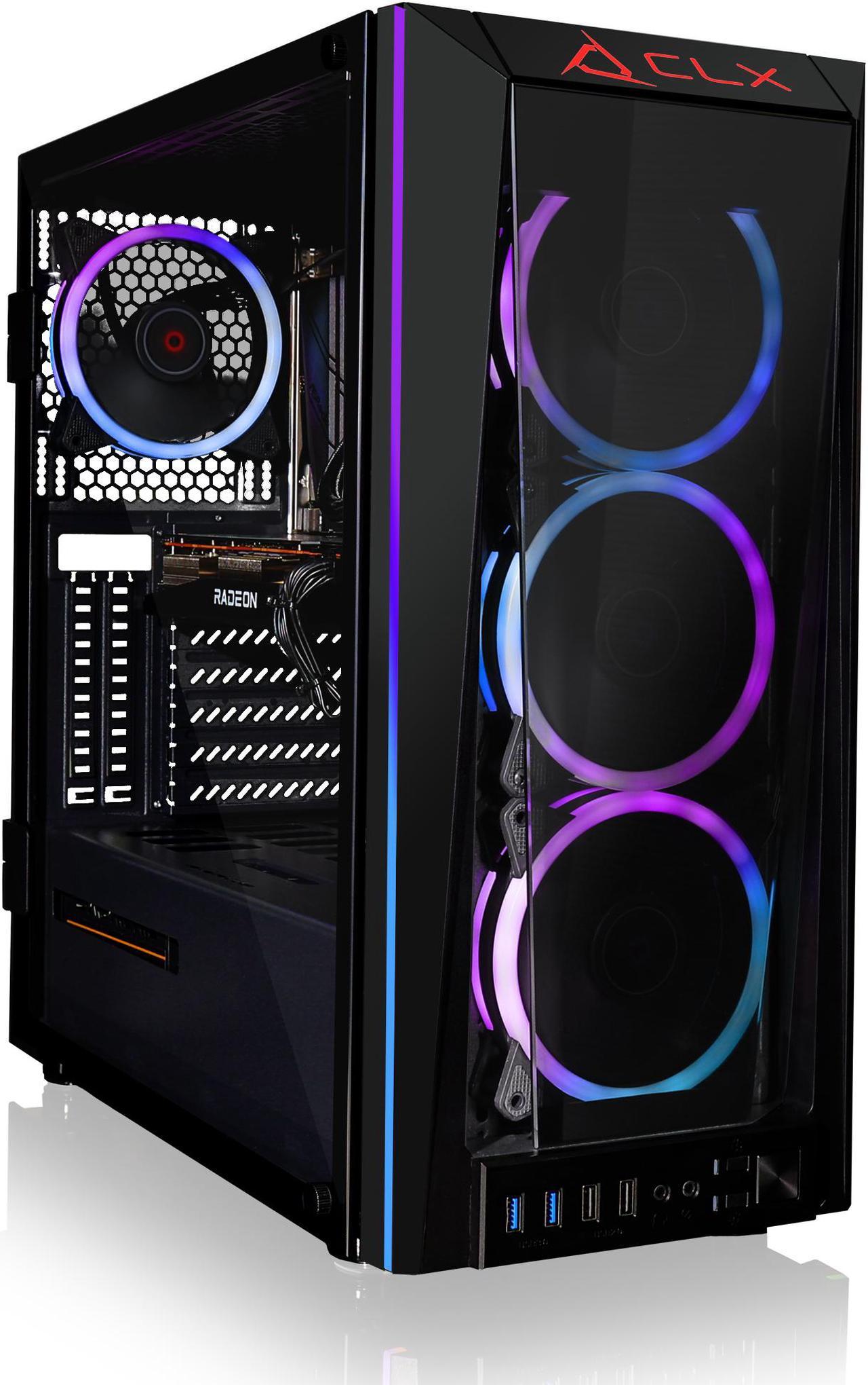 CLX SET Gaming Desktop - Liquid Cooled AMD Ryzen 9 5900X 3.7GHz 12-Core Processor, 32GB DDR4 Memory, Radeon RX 6700 XT 12GB GDDR6 Graphics, 500GB SSD, 4TB HDD, WiFi, Windows 11 Home 64-bit