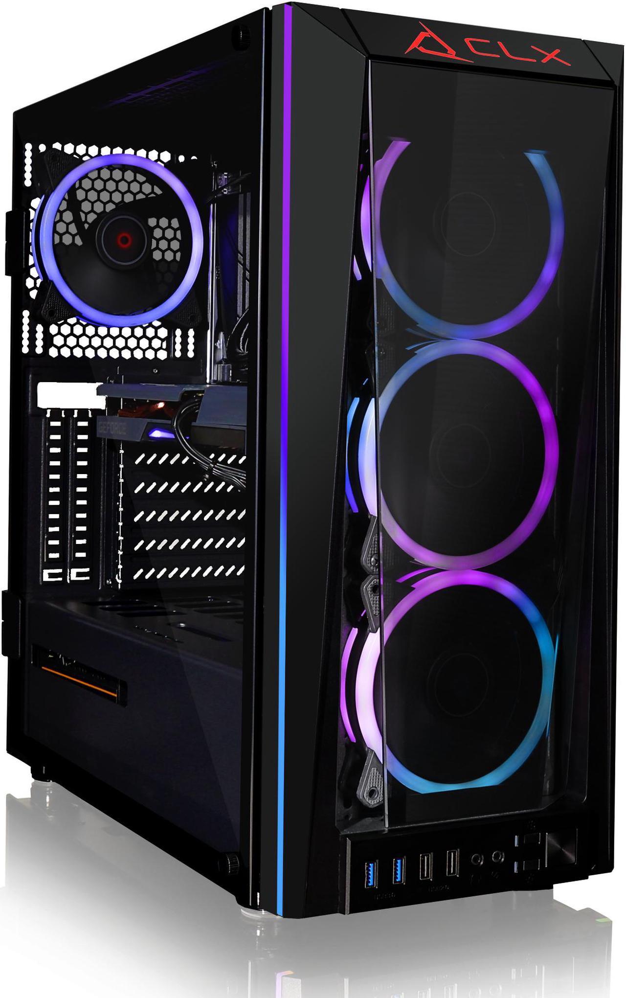 CLX SET Gaming Desktop - Liquid Cooled AMD Ryzen 9 5900X 3.7GHz 12-Core Processor, 32GB DDR4 Memory, GeForce RTX 3060 12GB GDDR6 Graphics, 500GB SSD, 4TB HDD, WiFi, Windows 11 Home 64-bit