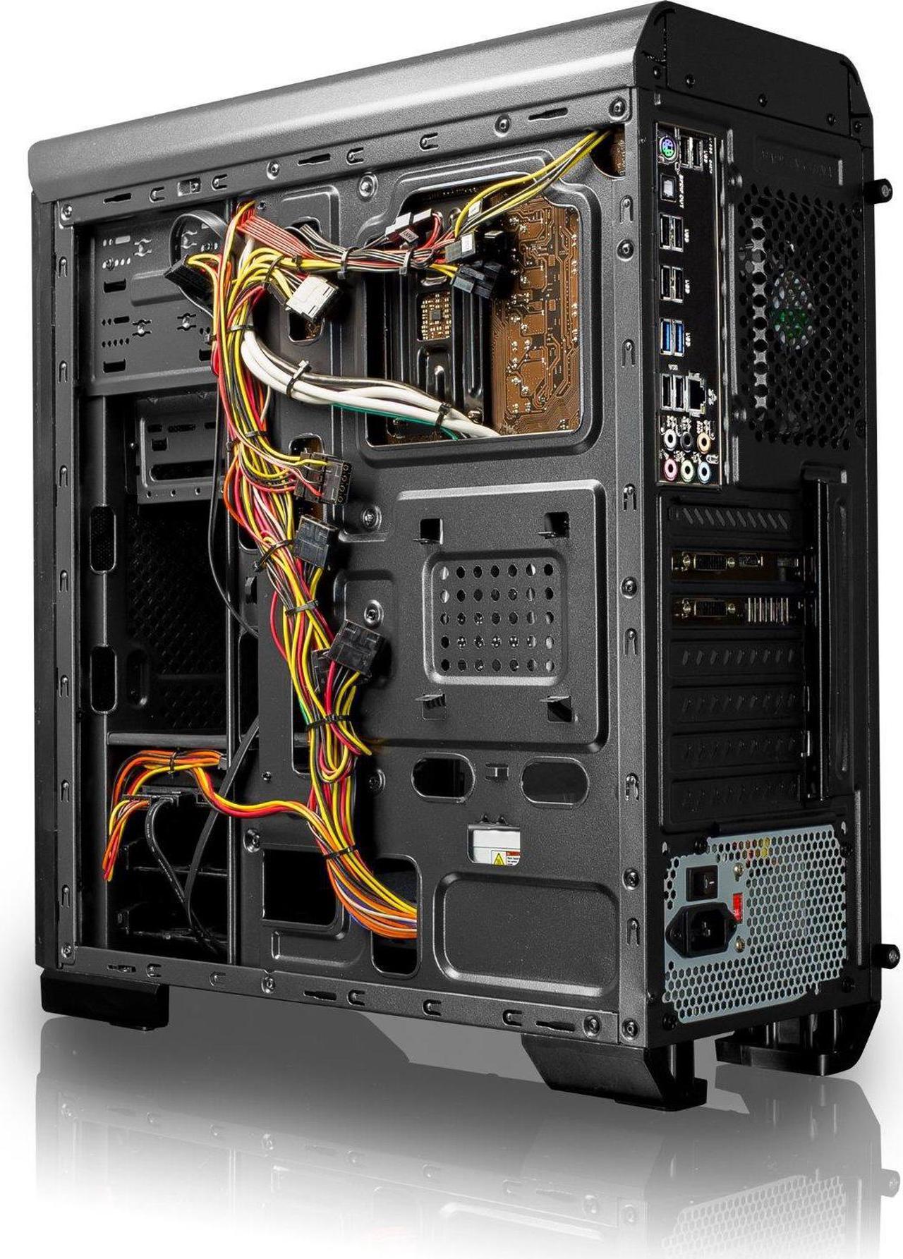 Alt view image 6 of 7 - CybertronPC Gaming Desktop Computer Rhodium (Black/Red) AMD FX-8300 3.30GHz (8 Cores) 16GB DDR3 1TB HDD NVIDIA GeForce GTX 1050 Ti 4GB GDDR5 DVD-RW Drive MS Windows 10 Home 64-Bit