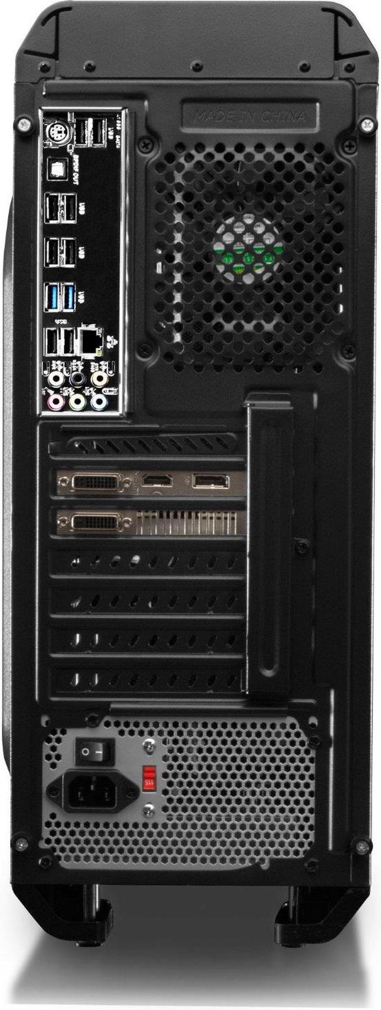 Alt view image 4 of 7 - CybertronPC Gaming Desktop Computer Rhodium (Black/Red) AMD FX-8300 3.30GHz (8 Cores) 16GB DDR3 1TB HDD NVIDIA GeForce GTX 1050 Ti 4GB GDDR5 DVD-RW Drive MS Windows 10 Home 64-Bit