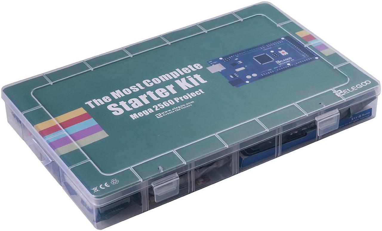 Alt view image 4 of 15 - Elegoo Mega 2560 Project The Most Complete Ultimate Starter Kit w/ TUTORIAL, MEGA 2560 controller board, LCD1602, Servo, Stepper Motor for Arduino Mega2560 UNO Nano