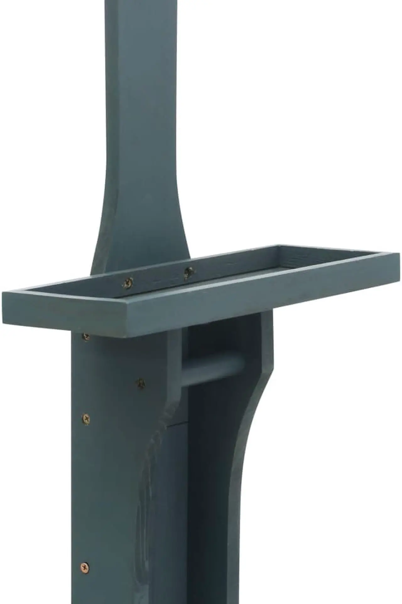 Alt view image 6 of 11 - vidaXL Garden Shower Swimming Pool Shower with Chassis Board Anthracite Wood