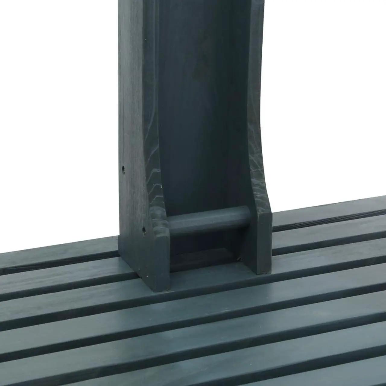 Alt view image 4 of 11 - vidaXL Garden Shower Swimming Pool Shower with Chassis Board Anthracite Wood