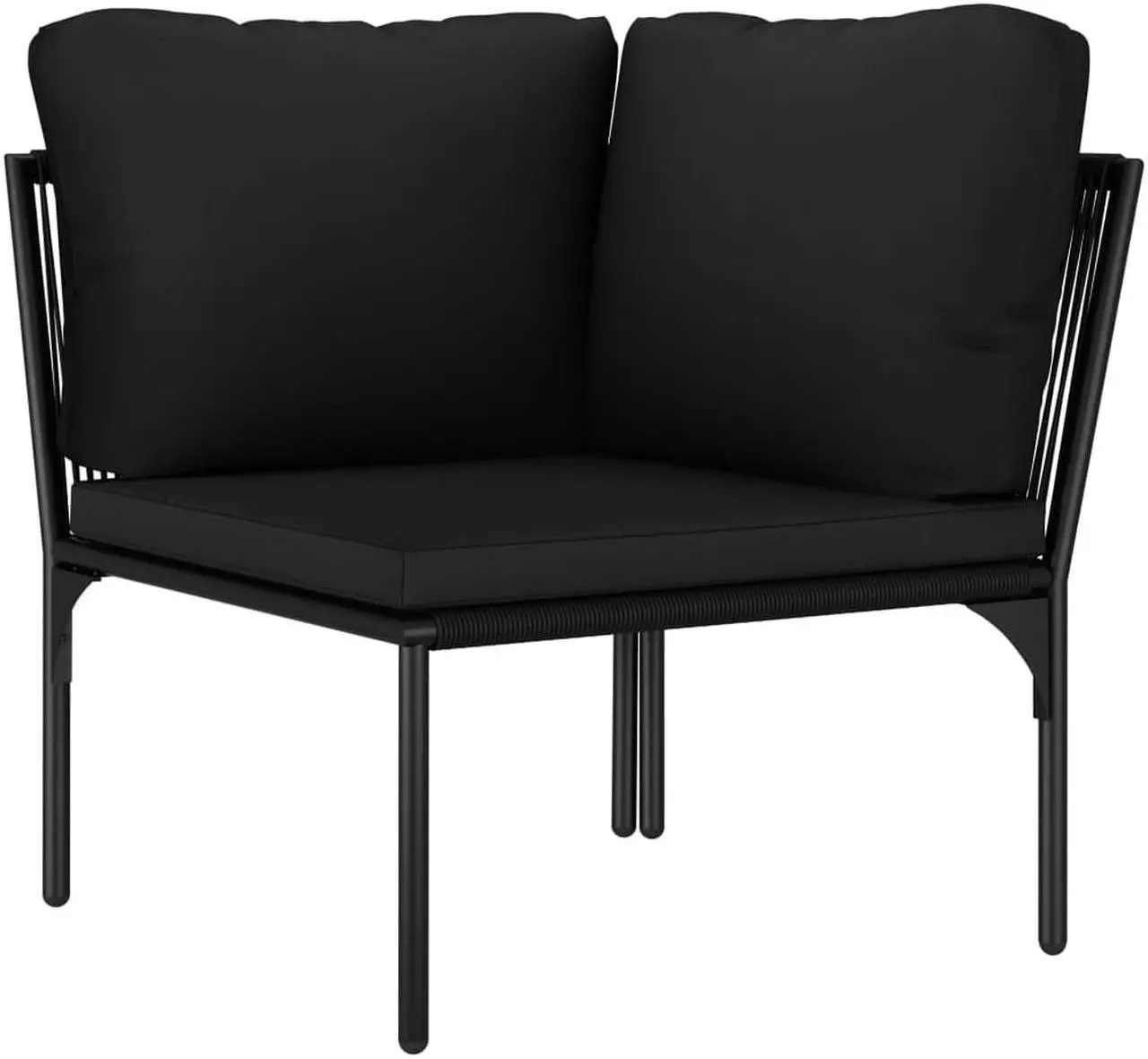 Alt view image 7 of 7 - vidaXL Garden Lounge Set Patio Sectional Sofa Couch 6 Piece Poly Rattan Brown