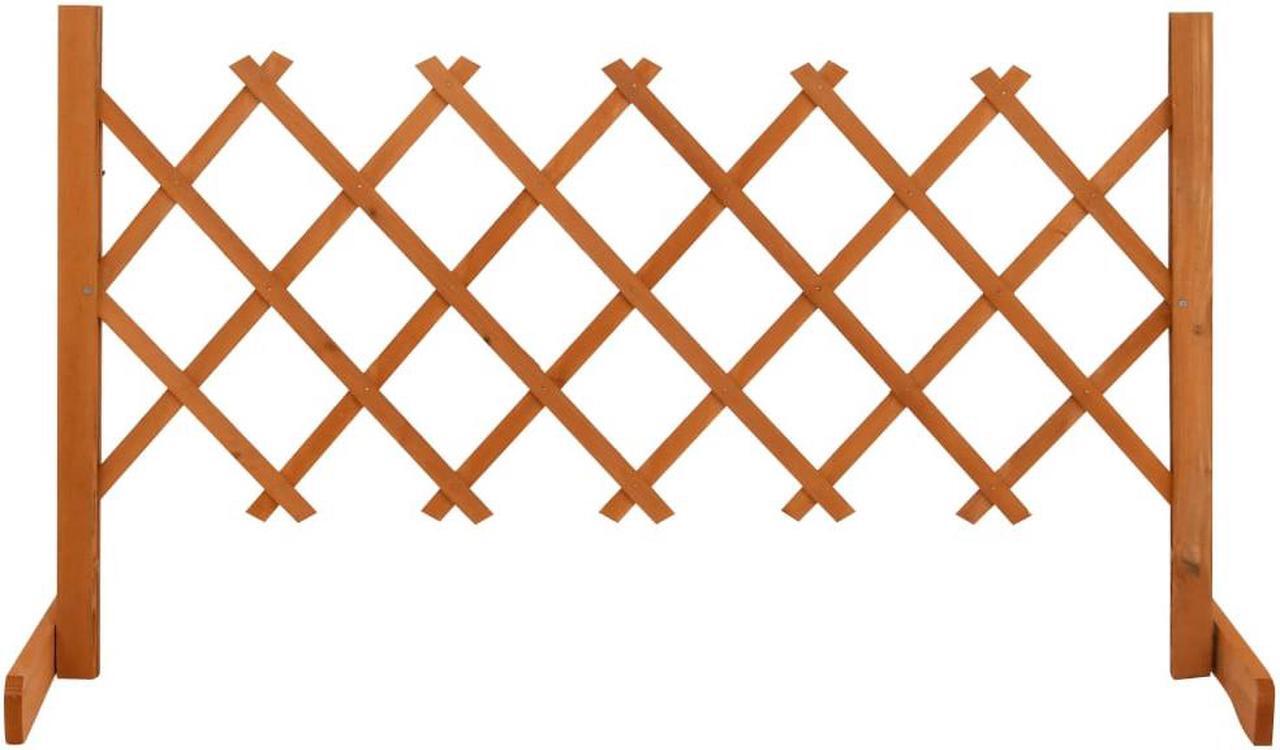 Main image of vidaXL Trellis Fence Garden Trellis Lattice Orange 47.2"x23.6" Solid Firwood