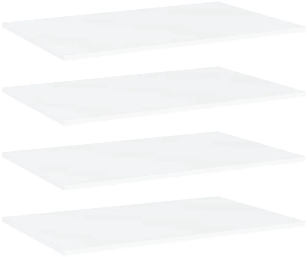 Main image of vidaXL Floating Shelves Wall Shelving Shelf Panel 4 Pcs White Engineered Wood