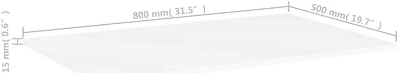 Alt view image 4 of 12 - vidaXL Floating Shelves Wall Shelving Shelf Panel 4 Pcs White Engineered Wood