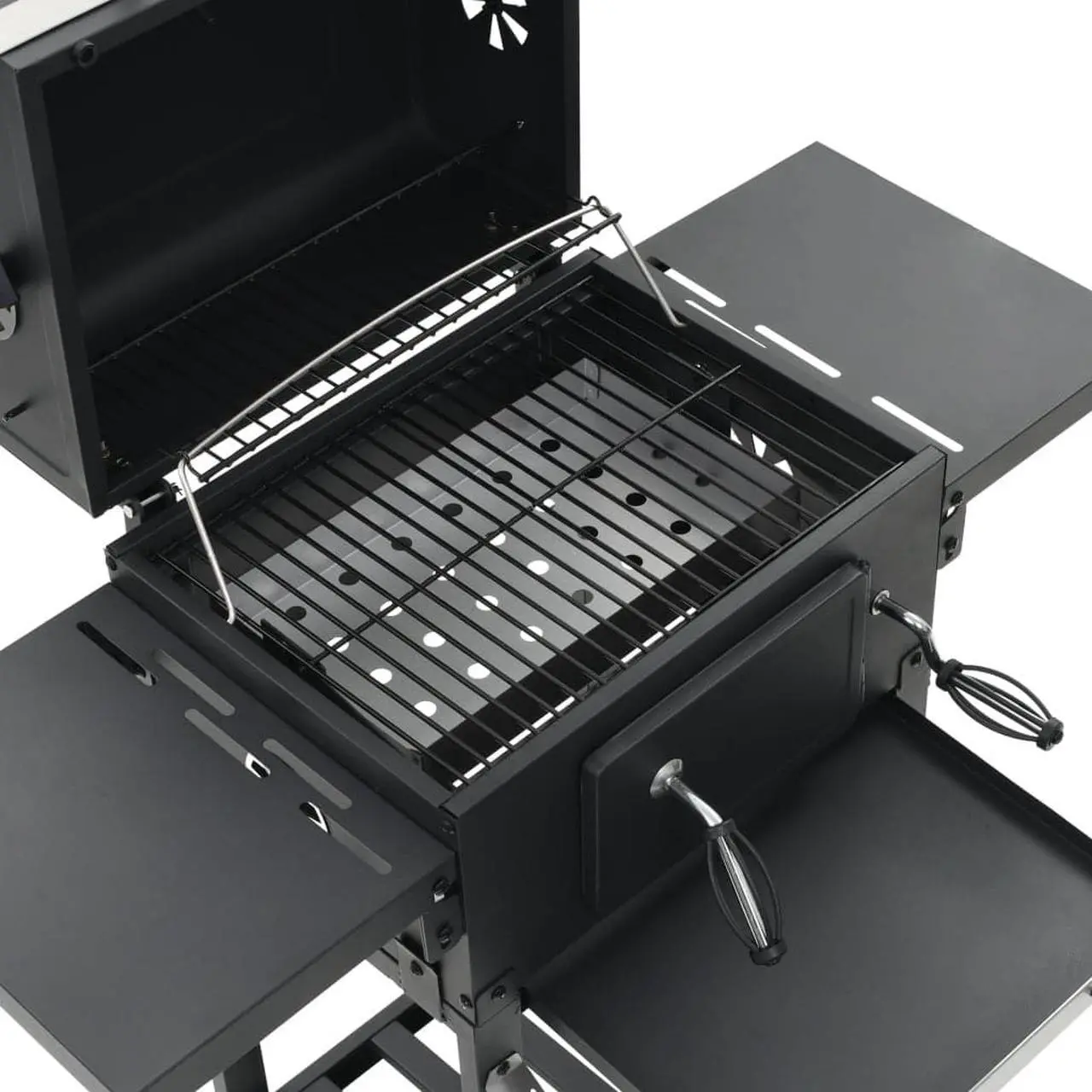 Alt view image 7 of 11 - vidaXL Barbecue Grill Charcoal Grill BBQ Grill for Outdoor Camping Picnic