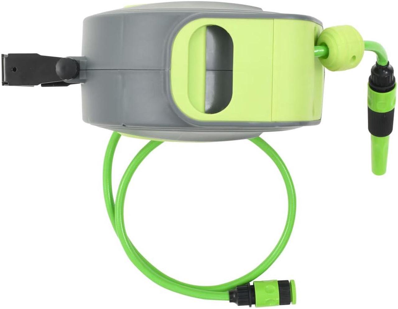 Alt view image 4 of 10 - vidaXL Automatic Retractable Water Hose Reel Wall Mounted 32.8'+3.3'