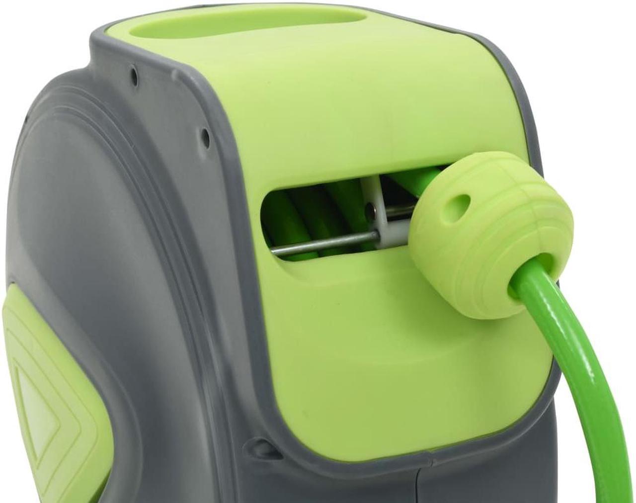 Alt view image 5 of 10 - vidaXL Automatic Retractable Water Hose Reel Wall Mounted 32.8'+3.3'