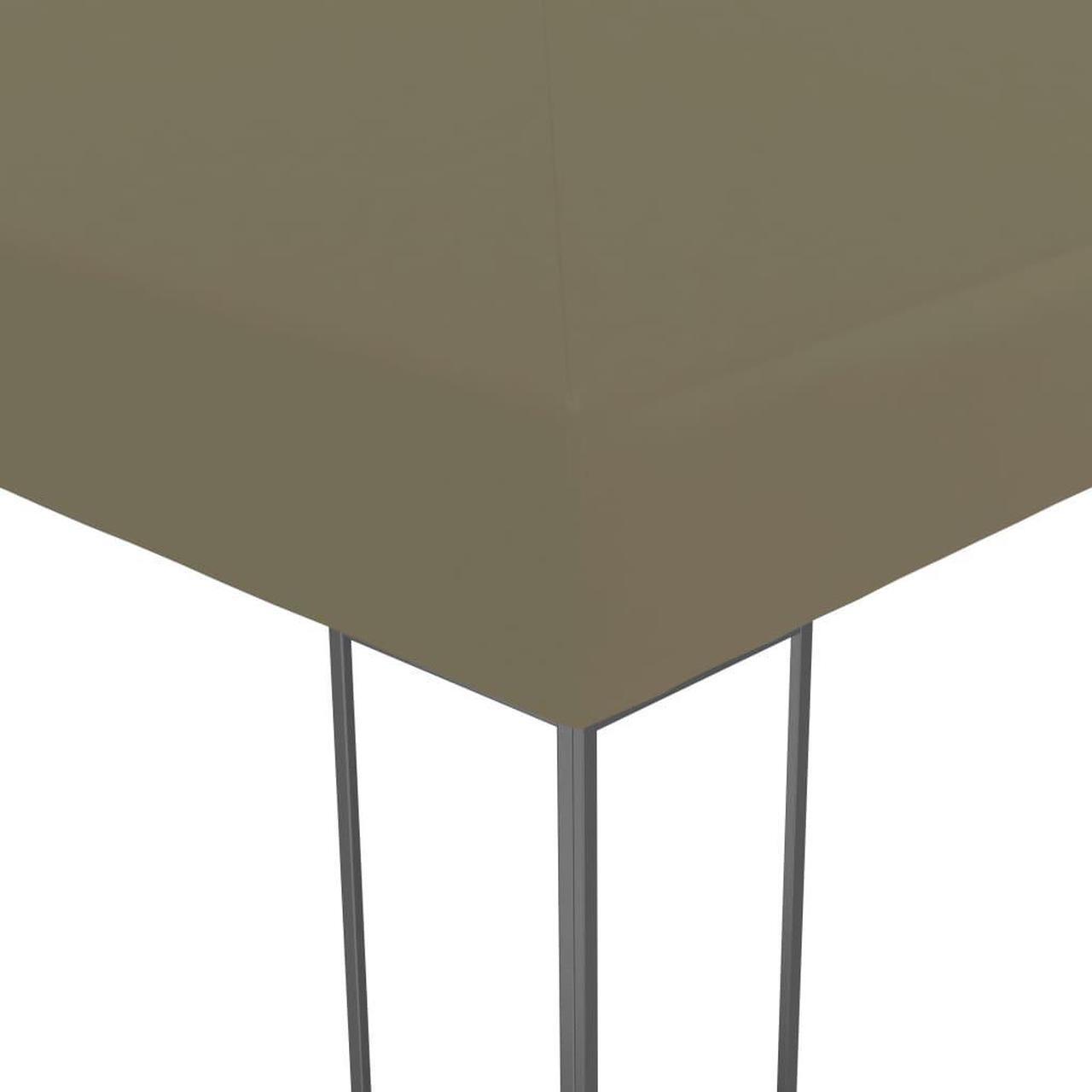 Alt view image 3 of 7 - vidaXL Gazebo Outdoor Canopy Patio Pavilion Sunshade Shelter Party Tent Taupe