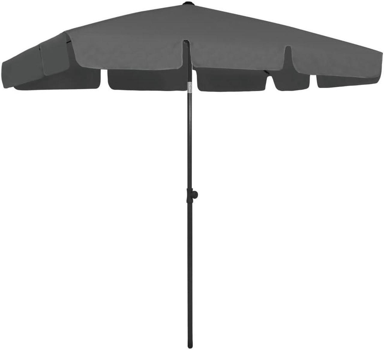 Main image of vidaXL Garden Parasol with Metal Pole 390 cm Green