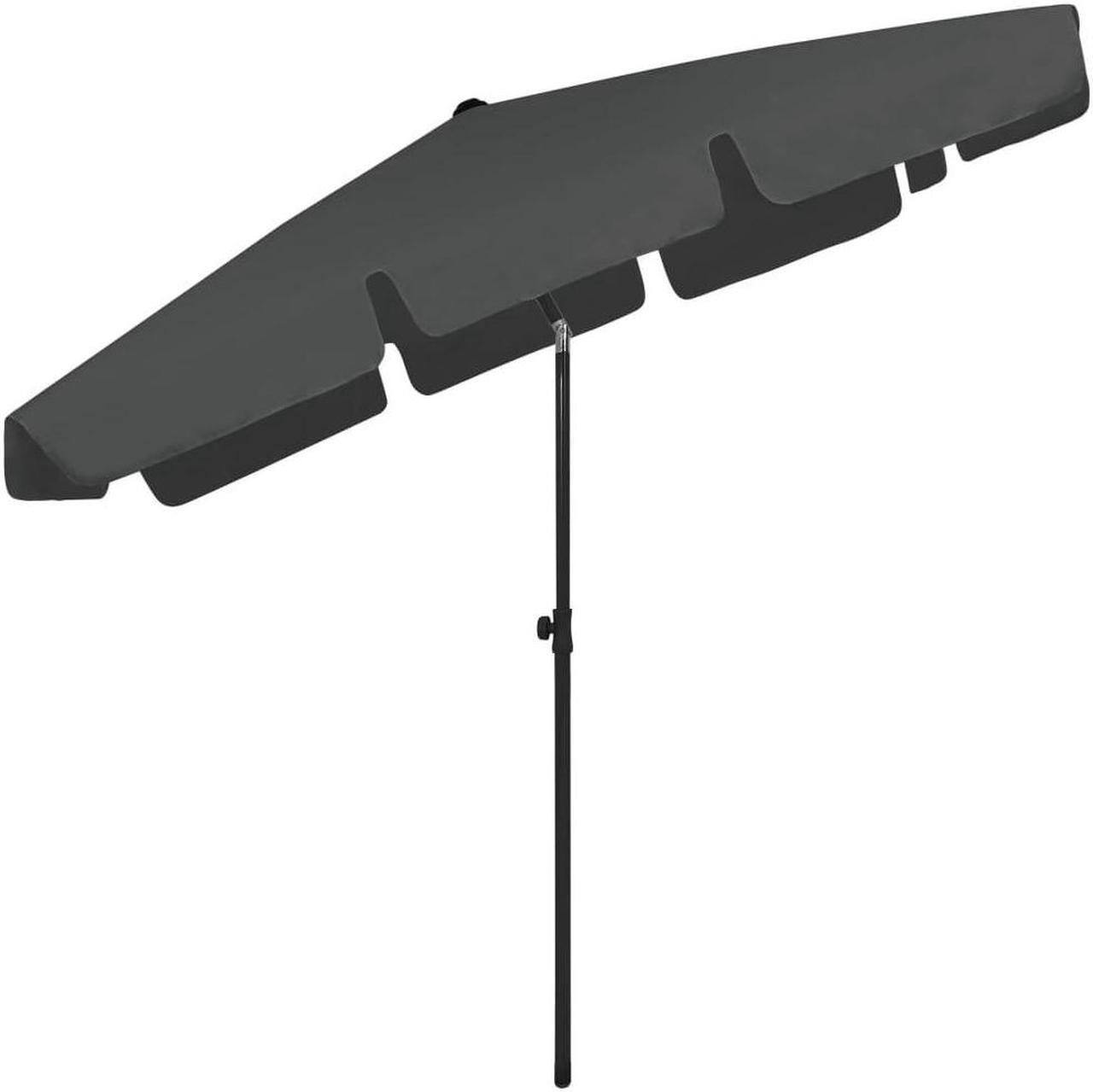 Alt view image 6 of 13 - vidaXL Garden Parasol with Metal Pole 390 cm Green