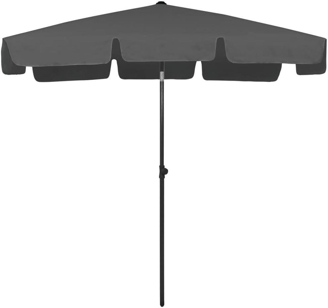 Alt view image 4 of 13 - vidaXL Garden Parasol with Metal Pole 390 cm Green