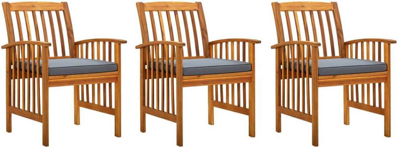Main image of vidaXL Patio Furniture 2 Pcs Outdoor Patio Ottoman for Garden with Cushions