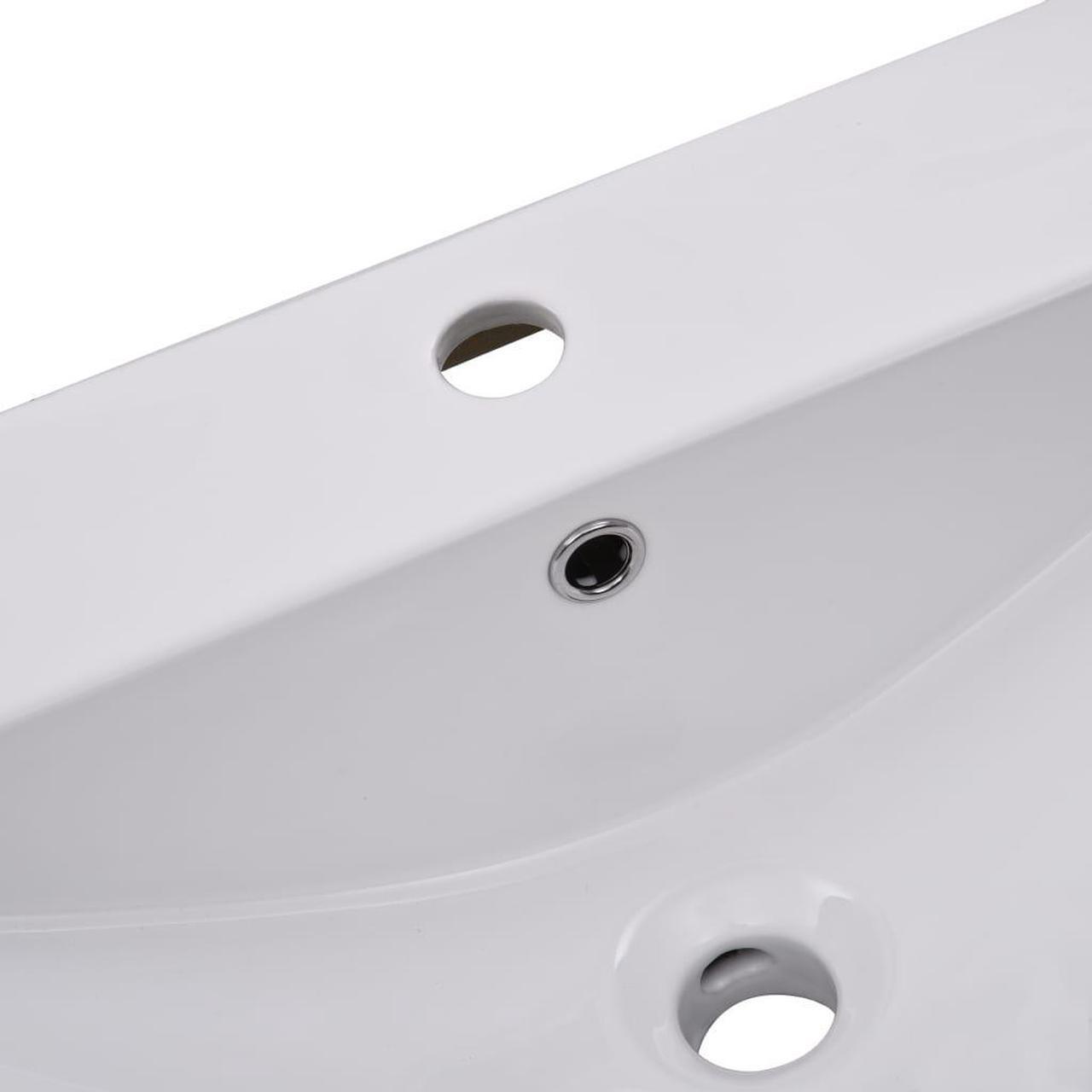 Alt view image 16 of 18 - vidaXL Wash Basin Built-in Basin Vanity Sink Small Basin Bath Sink Ceramic White