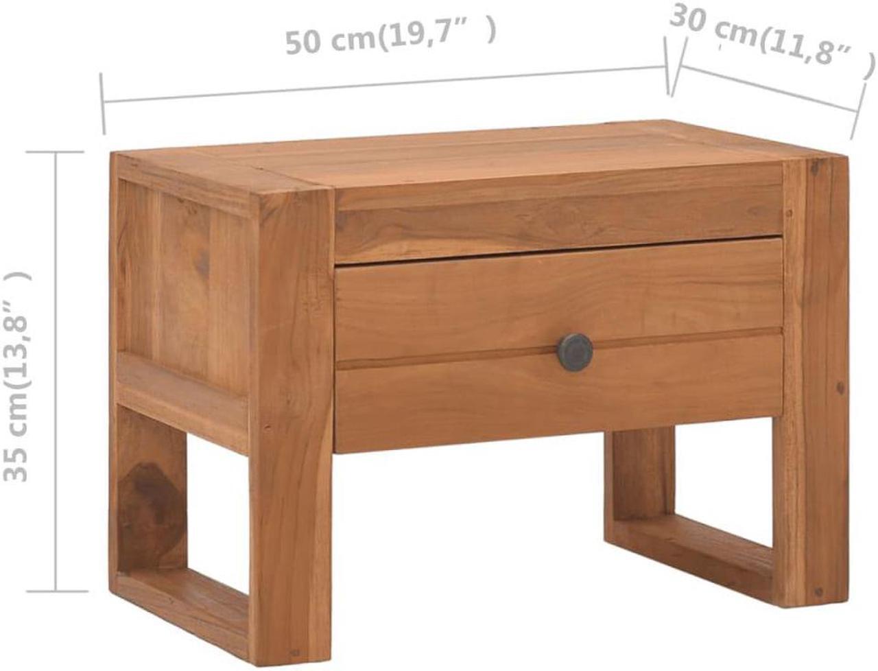Alt view image 2 of 18 - vidaXL Cabinet End table Small Dresser for Hallway Bedroom Solid Wood Teak
