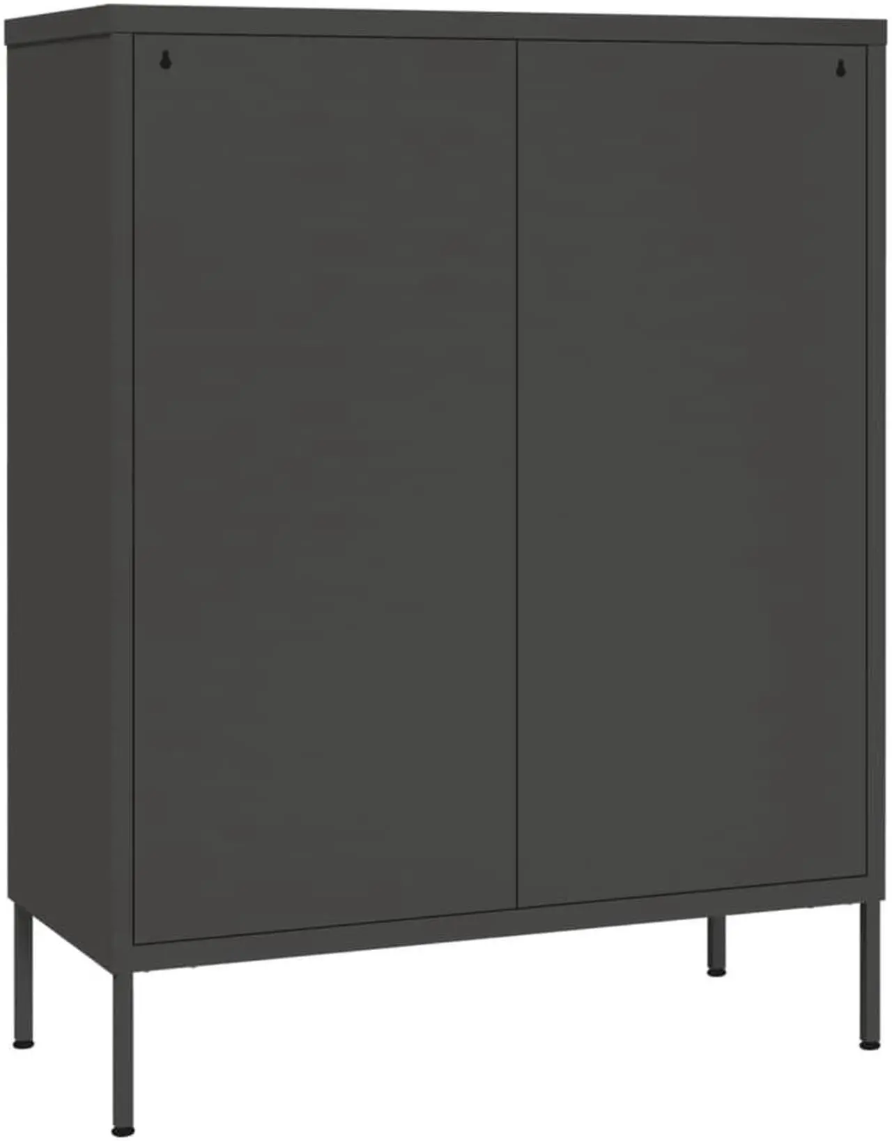 Alt view image 5 of 17 - vidaXL Drawer Cabinet File Cabinet Freestanding Storage Cabinet Black Steel