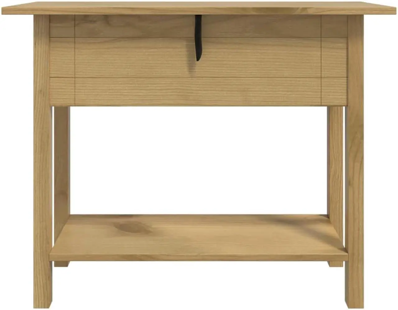 Alt view image 9 of 10 - vidaXL Console Table Mexican Pine Corona Range 35.4"x13.6"x28.7"
