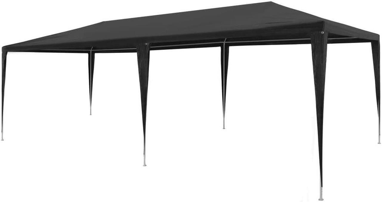 Alt view image 6 of 11 - vidaXL Party Tent Outdoor Canopy Patio Gazebo Marquee Sunshade PE Anthracite