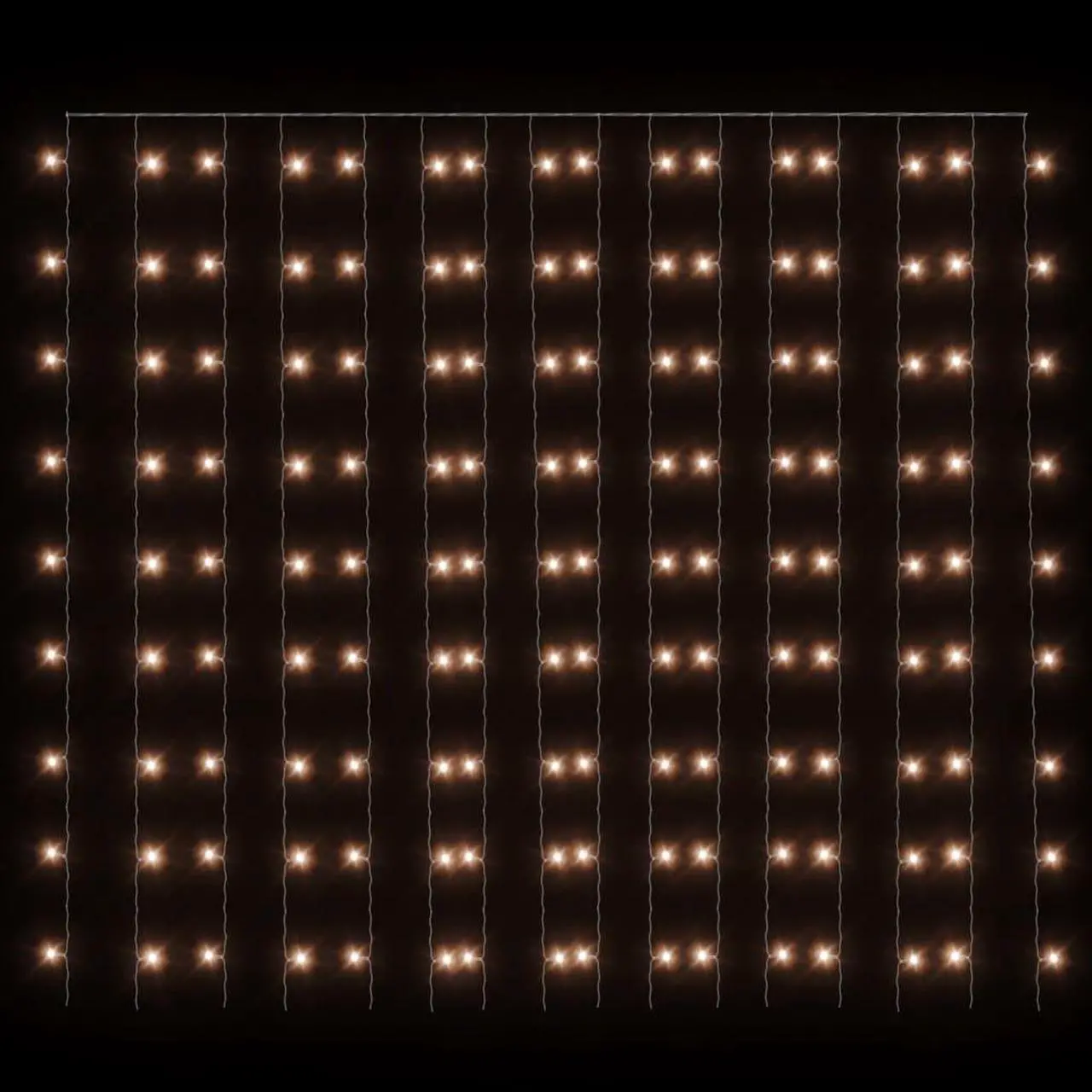 Alt view image 10 of 11 - vidaXL LED Curtain Fairy Lights 1.2"x1.2" 300 LED Warm White 8 Function