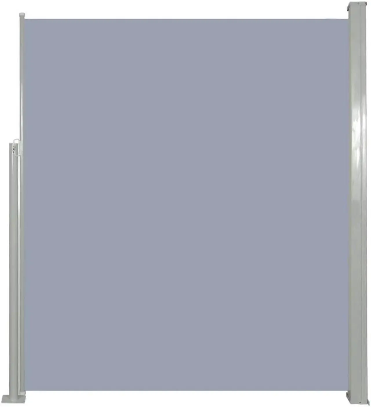 Alt view image 13 of 14 - vidaXL Retractable Side Awning 63"x196.9" Gray Privacy Screen Shade Blind