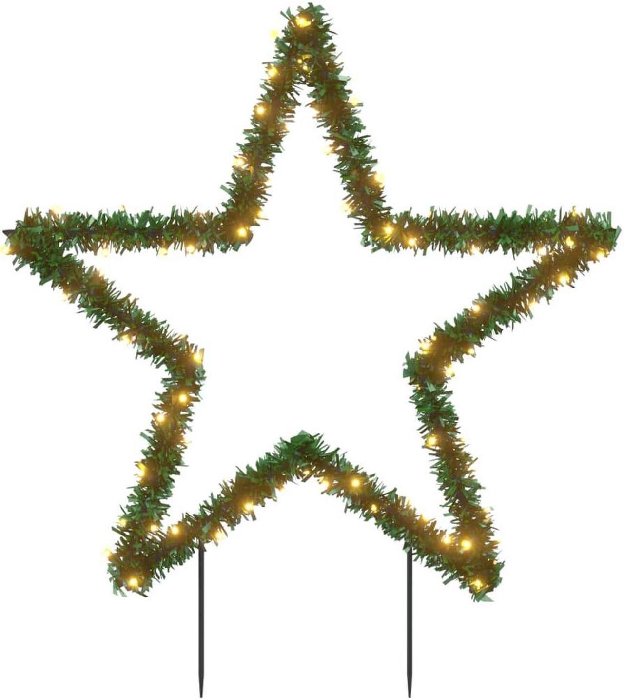 Alt view image 2 of 6 - vidaXL Christmas Decoration with Spikes Outdoor Light Decoration Star 80 LEDs