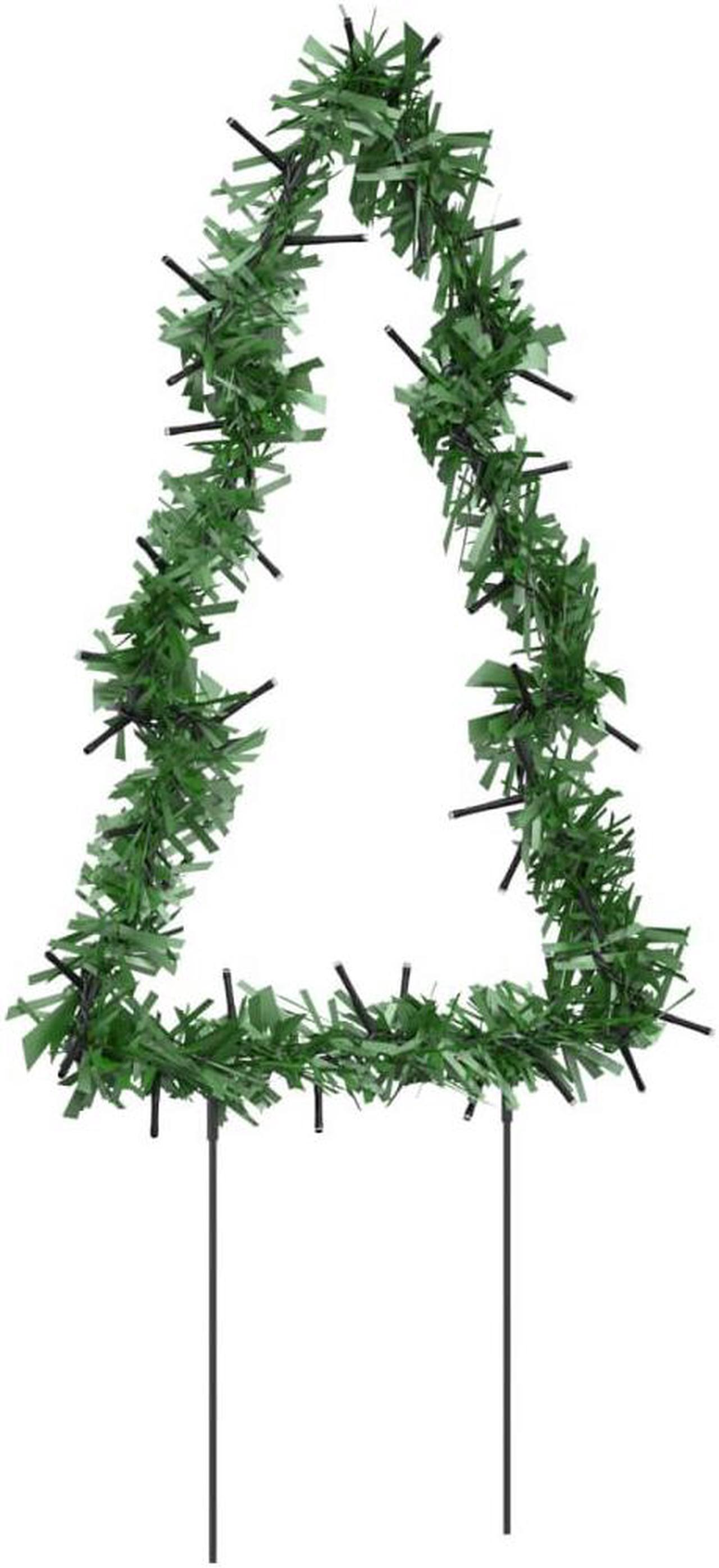Alt view image 6 of 7 - vidaXL Christmas Decoration with Spikes Outdoor Ornament 3 Pcs Tree 50 LEDs