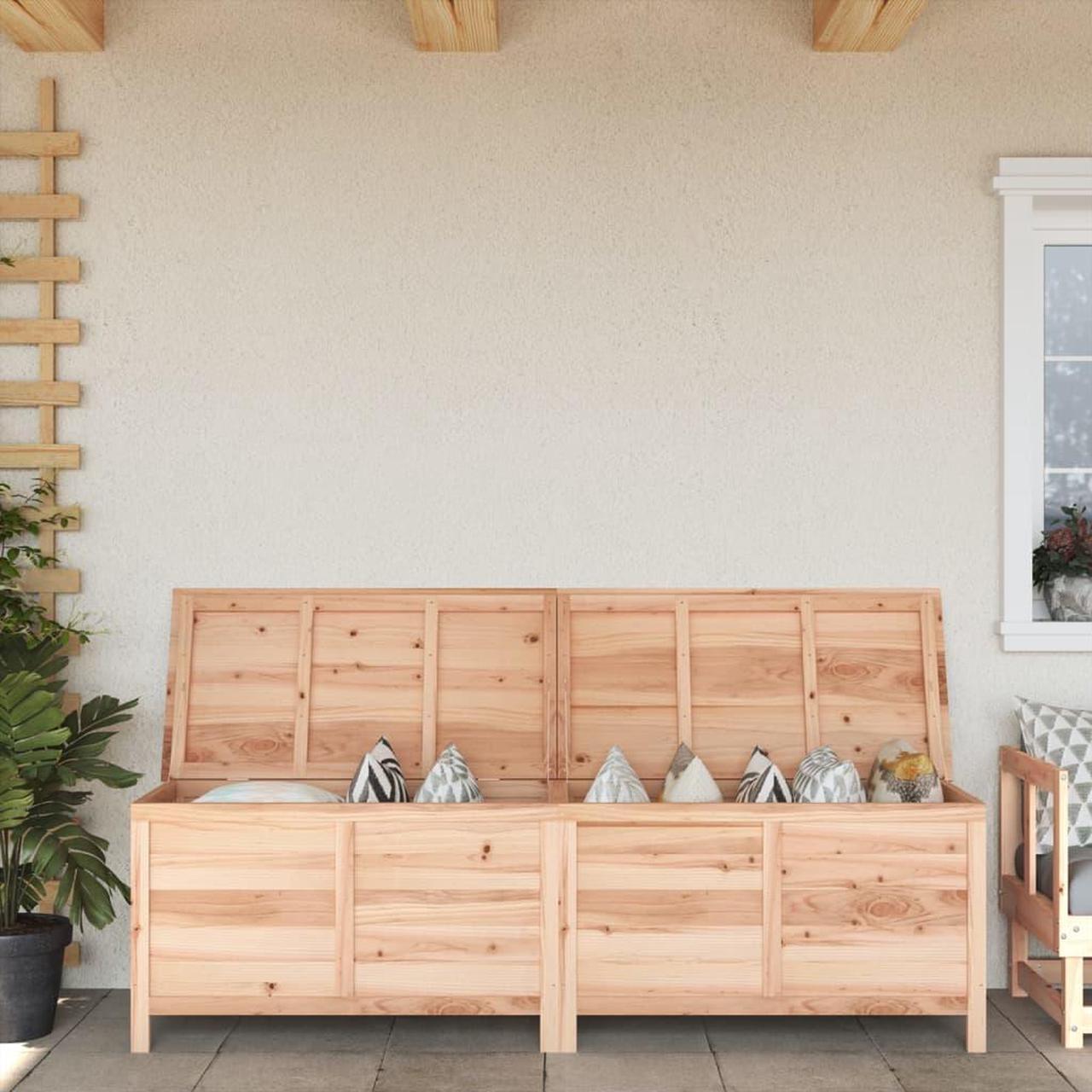 Main image of vidaXL Patio Storage Box UV Resistant Outdoor Cushion Storage Solid Wood Fir