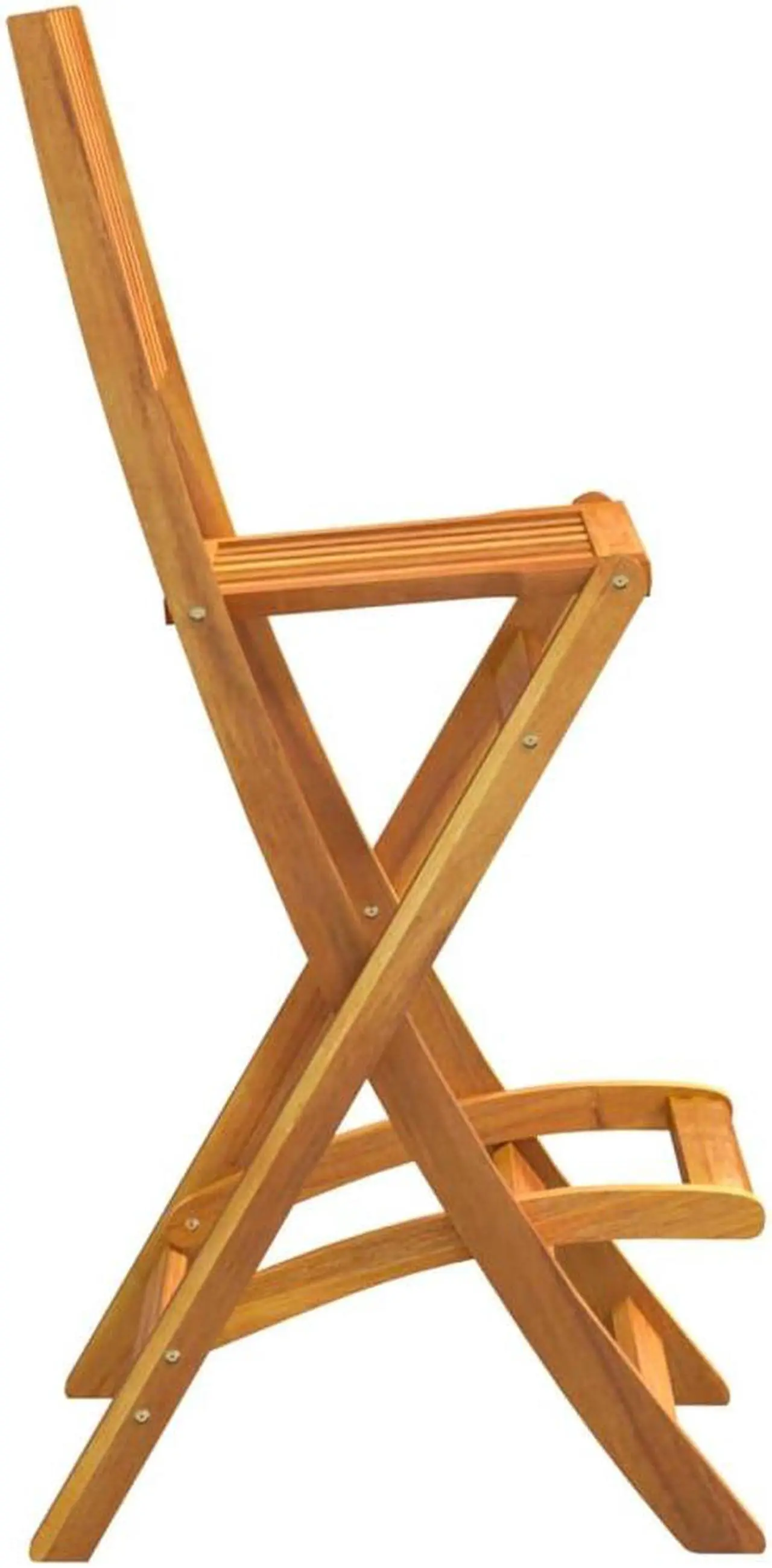 Alt view image 5 of 5 - vidaXL Bar Stool 2 Pcs Folding Counter Stool Patio Furniture Solid Wood Acacia