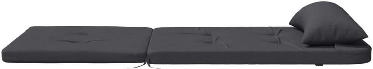 Alt view image 6 of 6 - vidaXL Adirondack Chair Cushion 2 Pcs Seat Cushion Anthracite Oxford Fabric