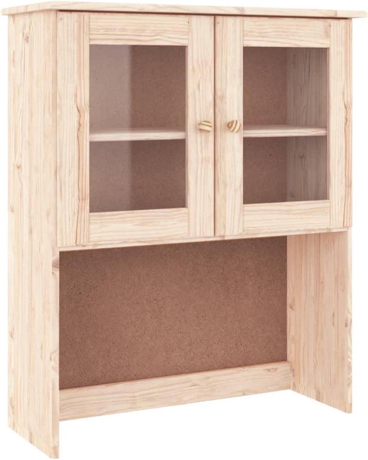 Alt view image 3 of 7 - vidaXL Kitchen Shelf Wooden Dresser Top for Highboard ALTA Solid Wood Pine