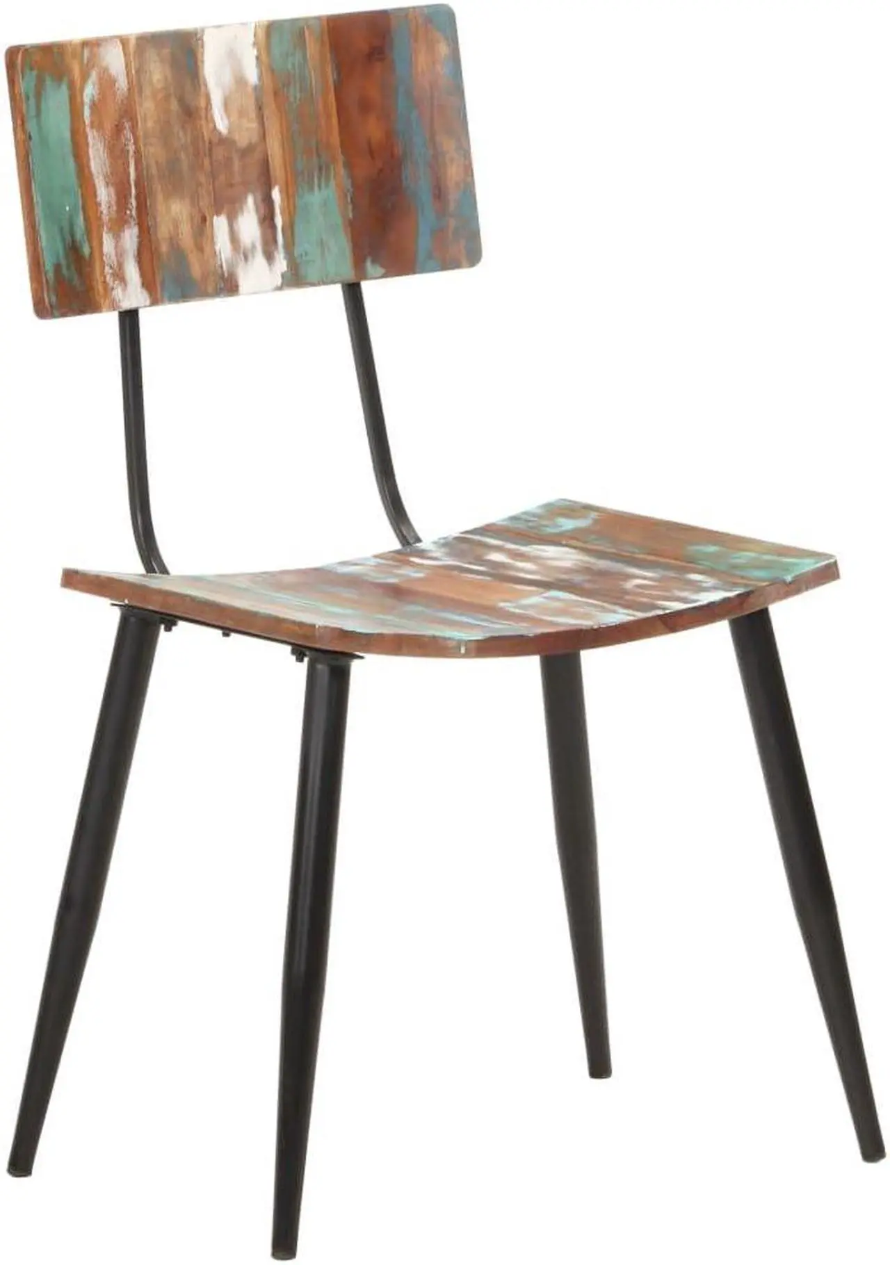 Alt view image 5 of 9 - vidaXL Dining Chairs 2 pcs Solid Reclaimed Wood