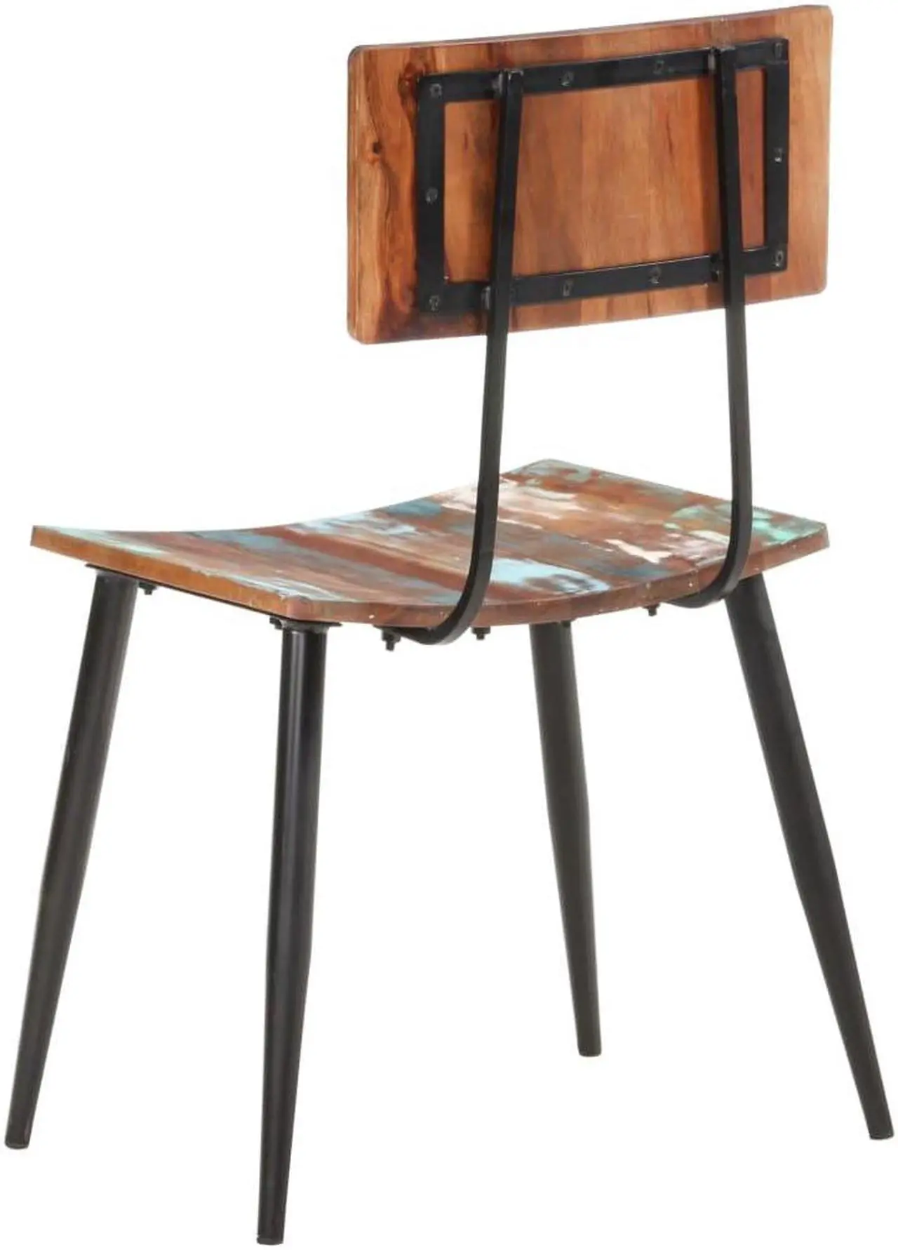 Alt view image 7 of 9 - vidaXL Dining Chairs 2 pcs Solid Reclaimed Wood