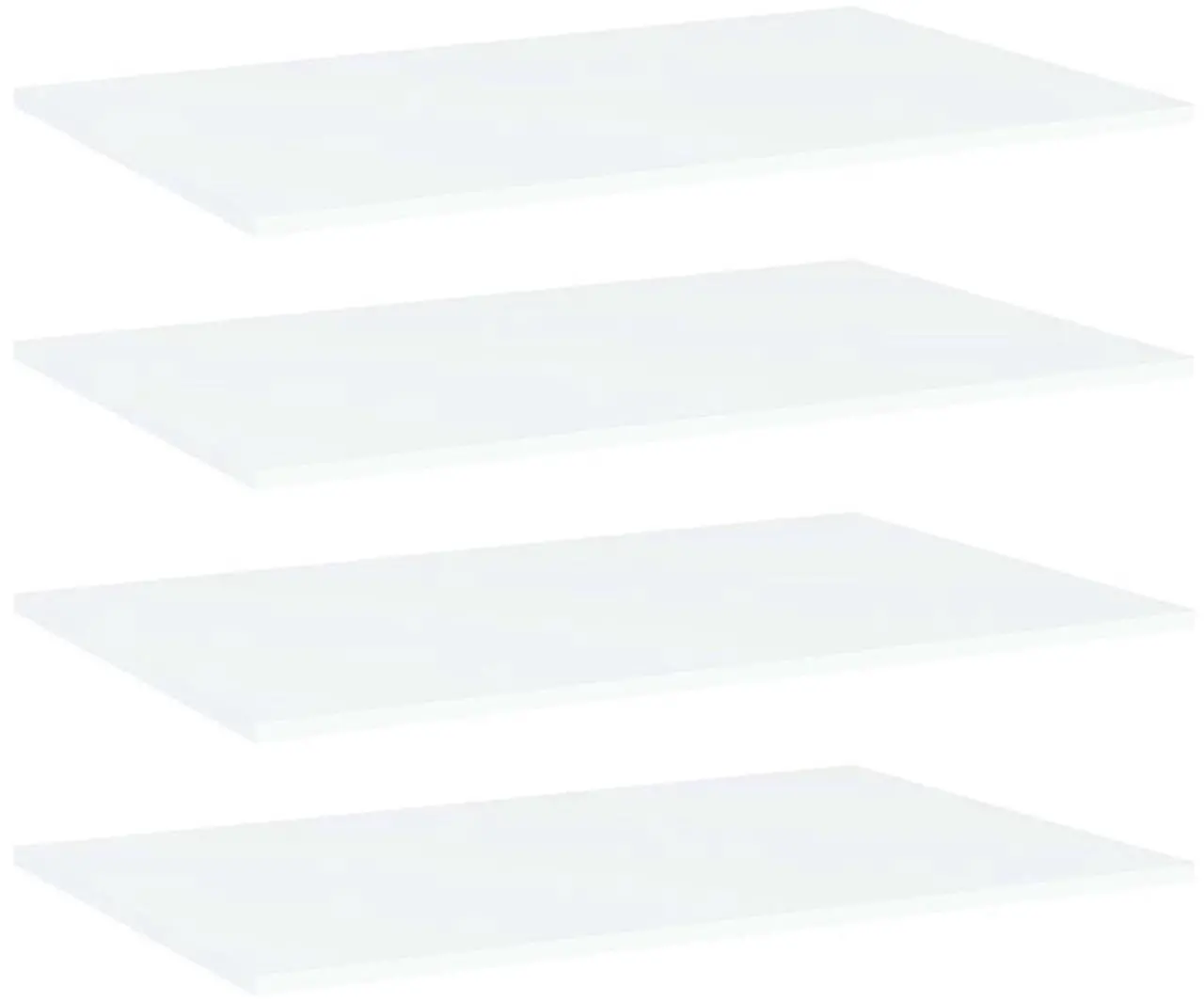 Alt view image 11 of 12 - vidaXL Floating Shelves Wall Shelving Shelf Panel 4 Pcs White Engineered Wood