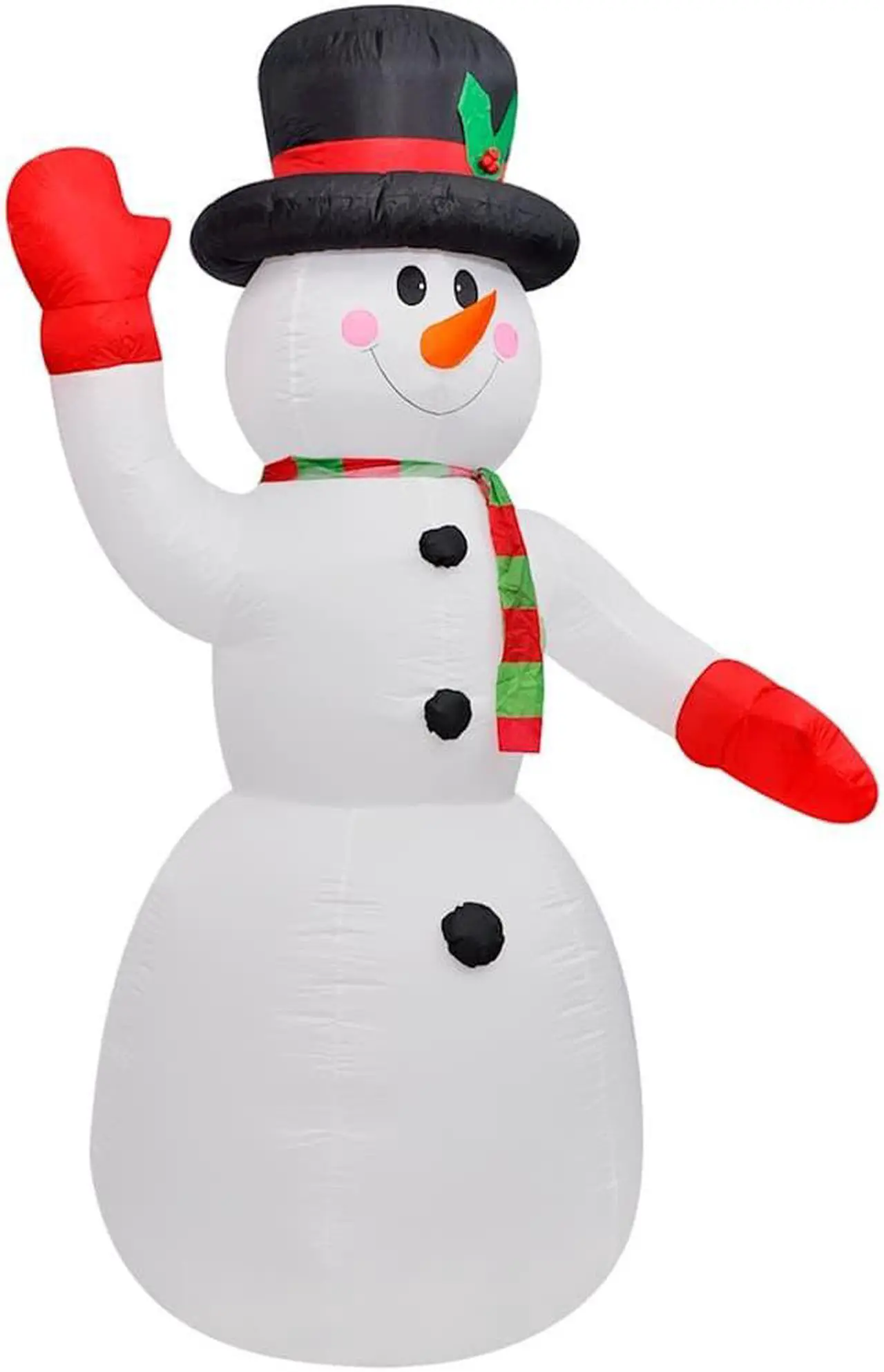 Alt view image 9 of 10 - vidaXL Christmas Inflatable Snowman Blow Up Yard Decor Snow Man with LED Light