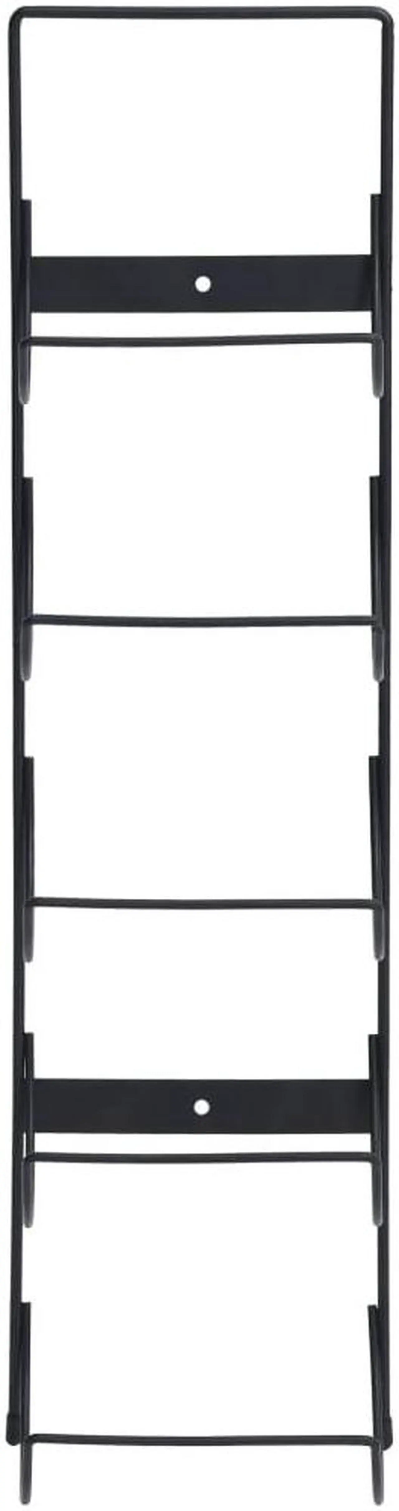 Alt view image 11 of 15 - vidaXL Wall Mounted Wine Rack for 5 Bottles Black Iron