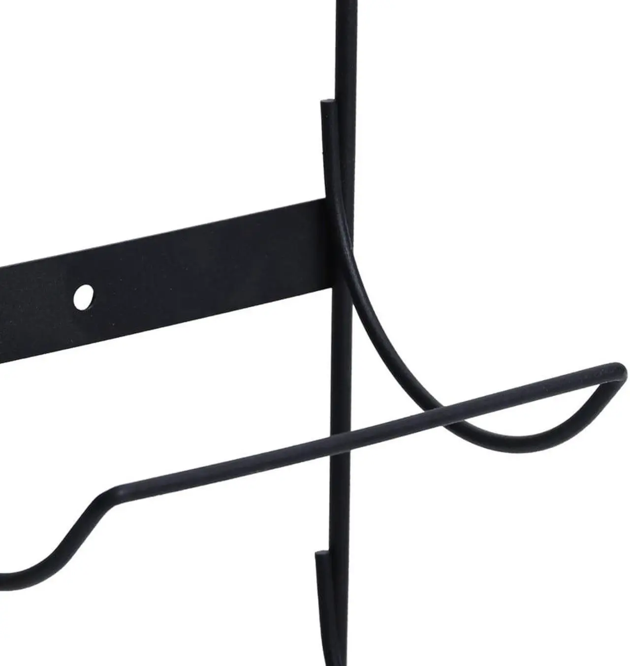 Alt view image 14 of 15 - vidaXL Wall Mounted Wine Rack for 5 Bottles Black Iron
