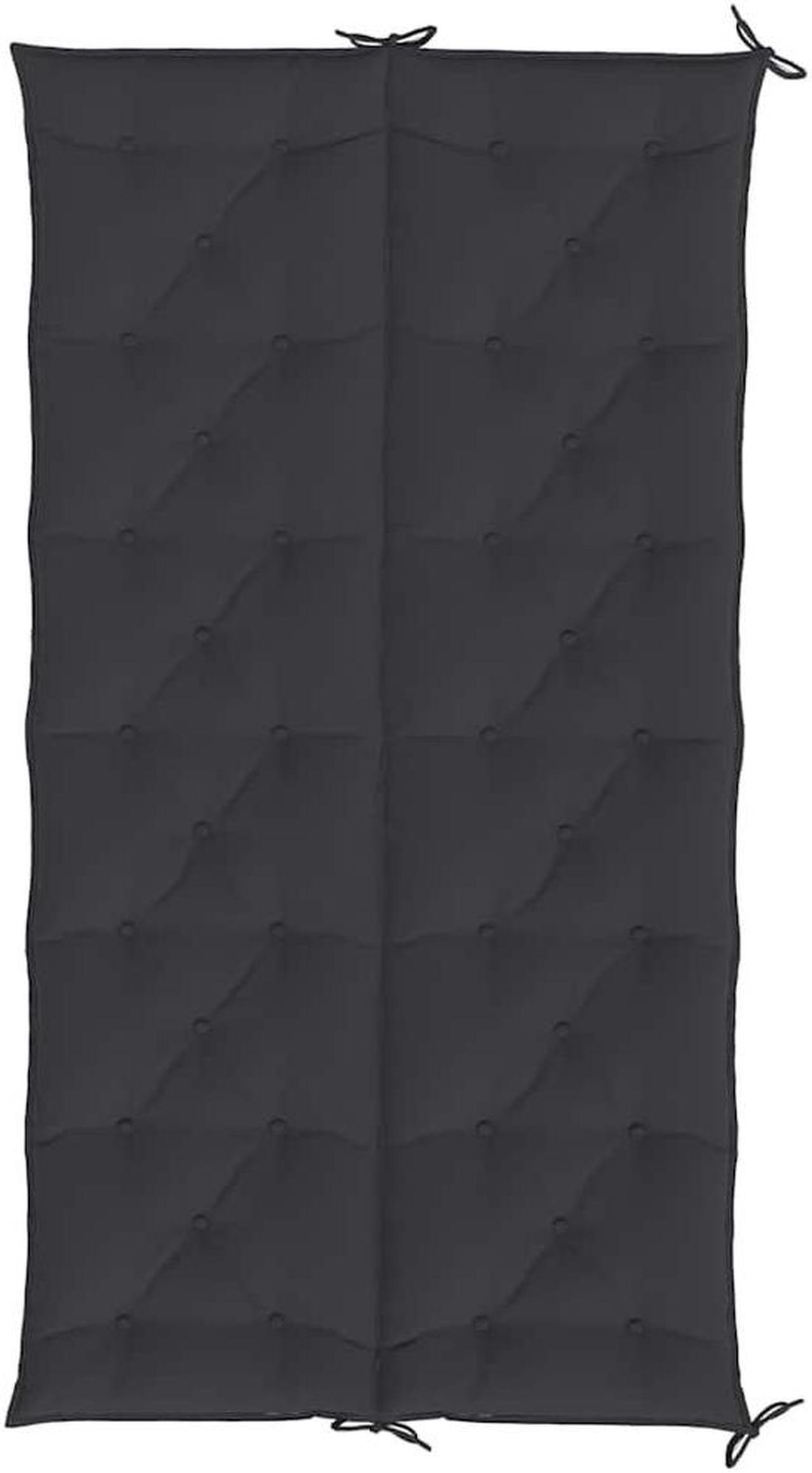 Alt view image 6 of 7 - vidaXL Indoor/Outdoor Bench Cushions 2 pcs, Patio Loveseat Cushions, Porch Swing Seat Cushions, Non-slip, Water-Repellent, Breathable, Resilient, Black 78.7"x19.7"x2.8" Oxford Fabric